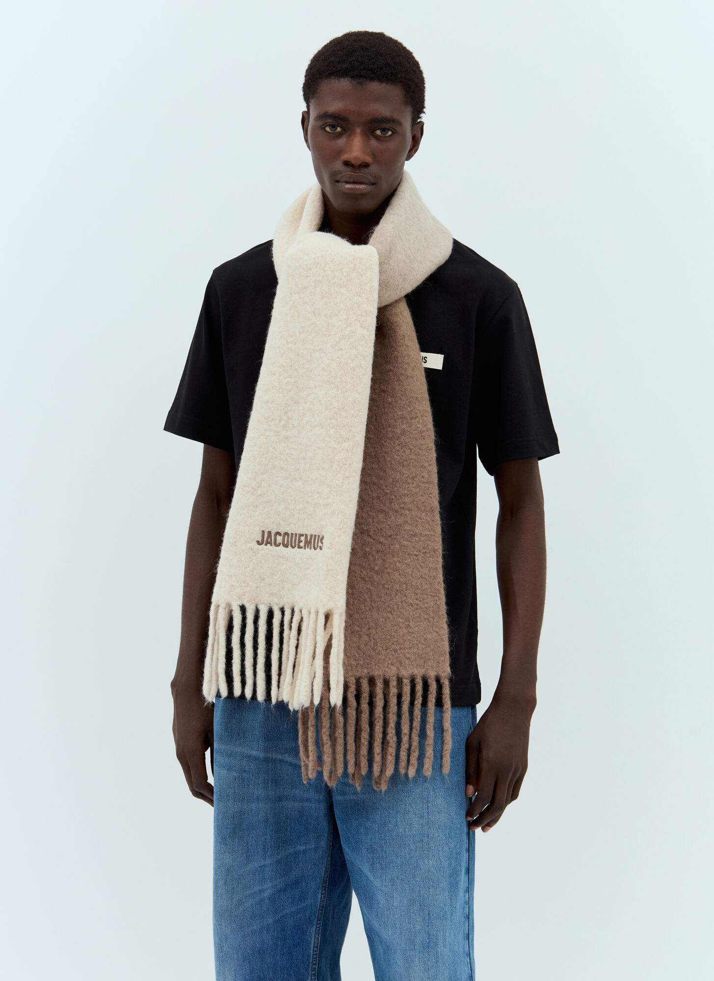 Jacquemus Beige L'echarpe Moisson Scarf - Scarves One Size - Immagine 1