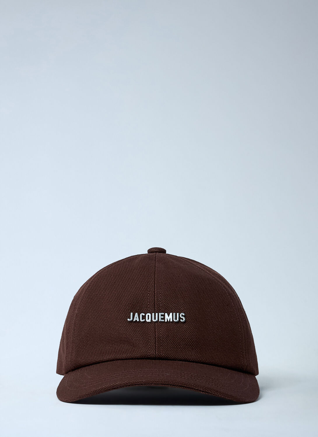 Jacquemus Men Logo Motif Baseball Cap In Brown