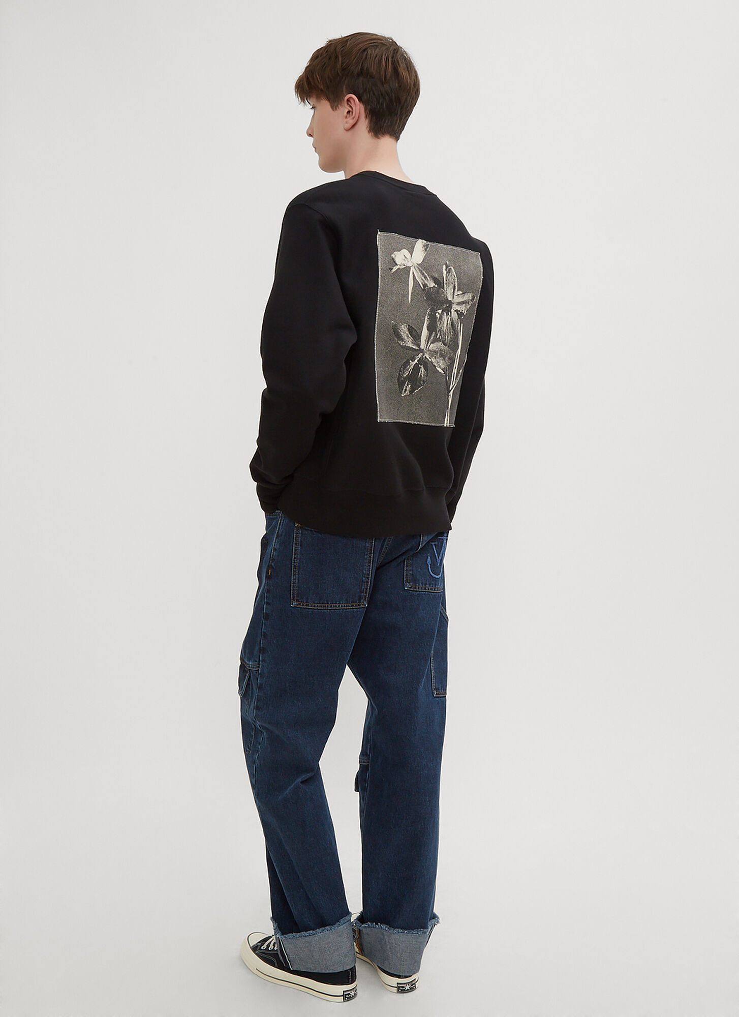  Joe Garvey Joe Garvey Logo Crew Neck Sweater -  Sweatshirts Black S 