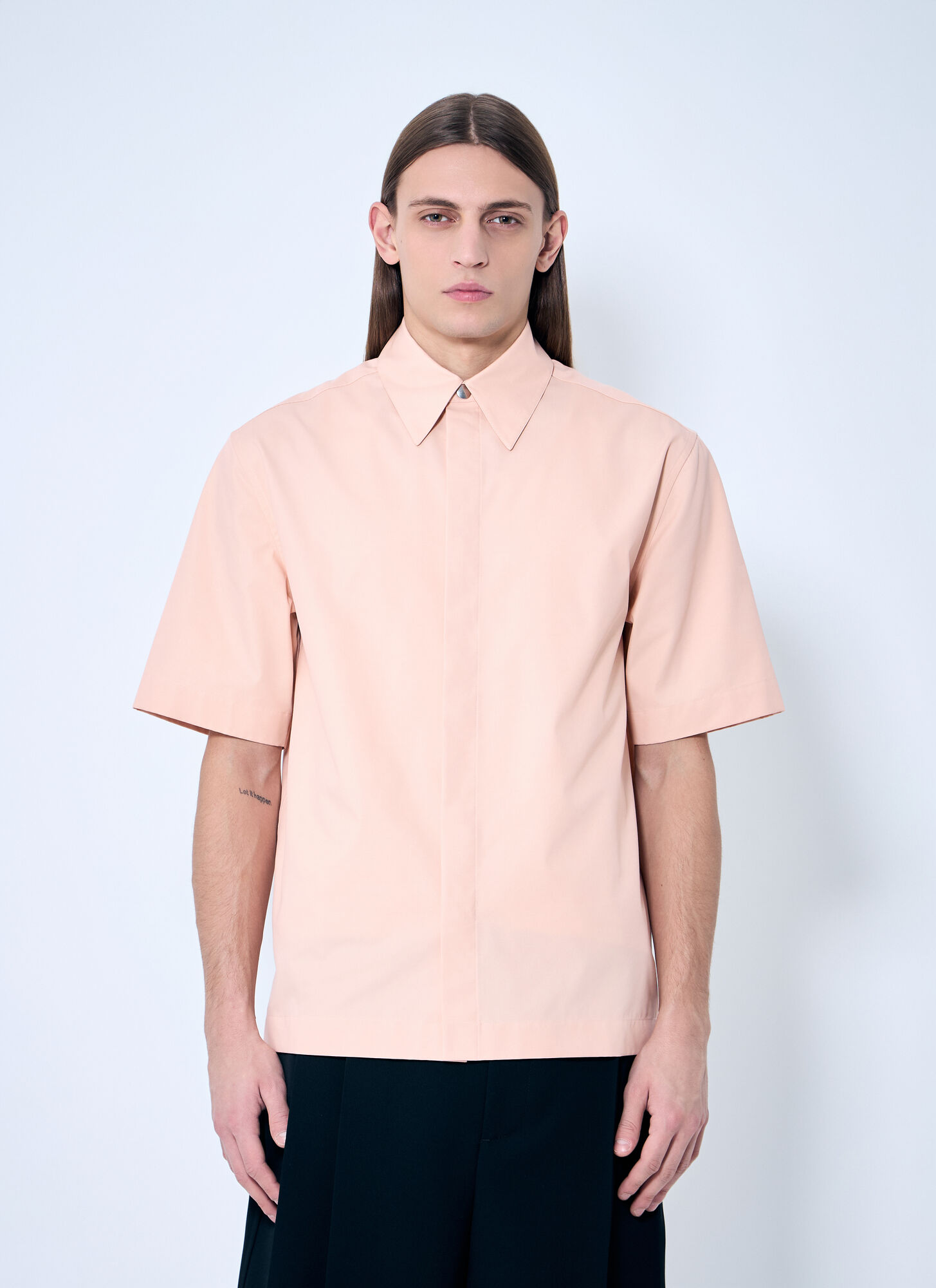 Jil Sander Uomo Rosa - Short-Sleeve Shirt, Size: Eu - 38 - Immagine 1