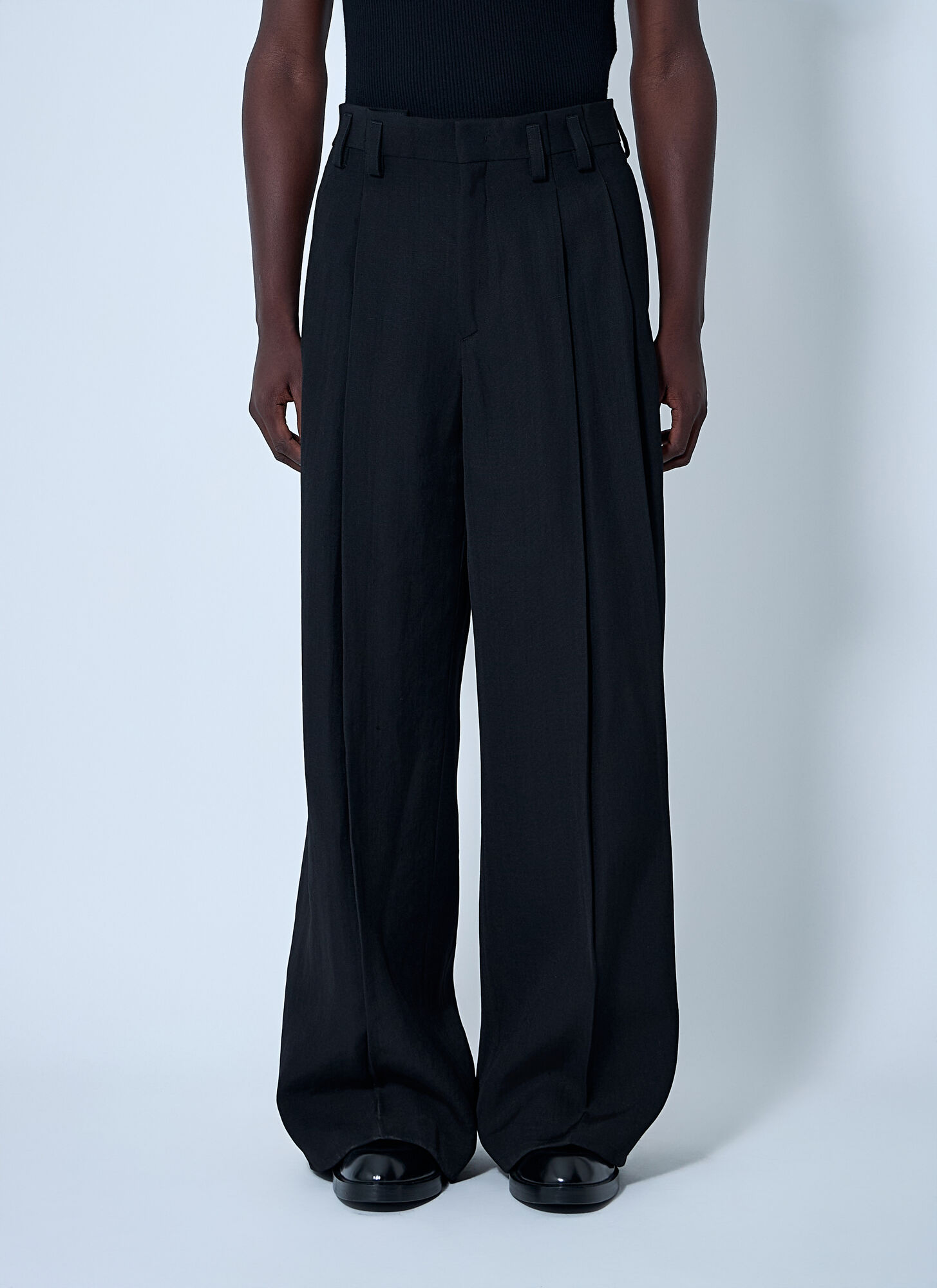 Jil Sander Men's Black Tailored Wool Pants - Man Pants It - 48
