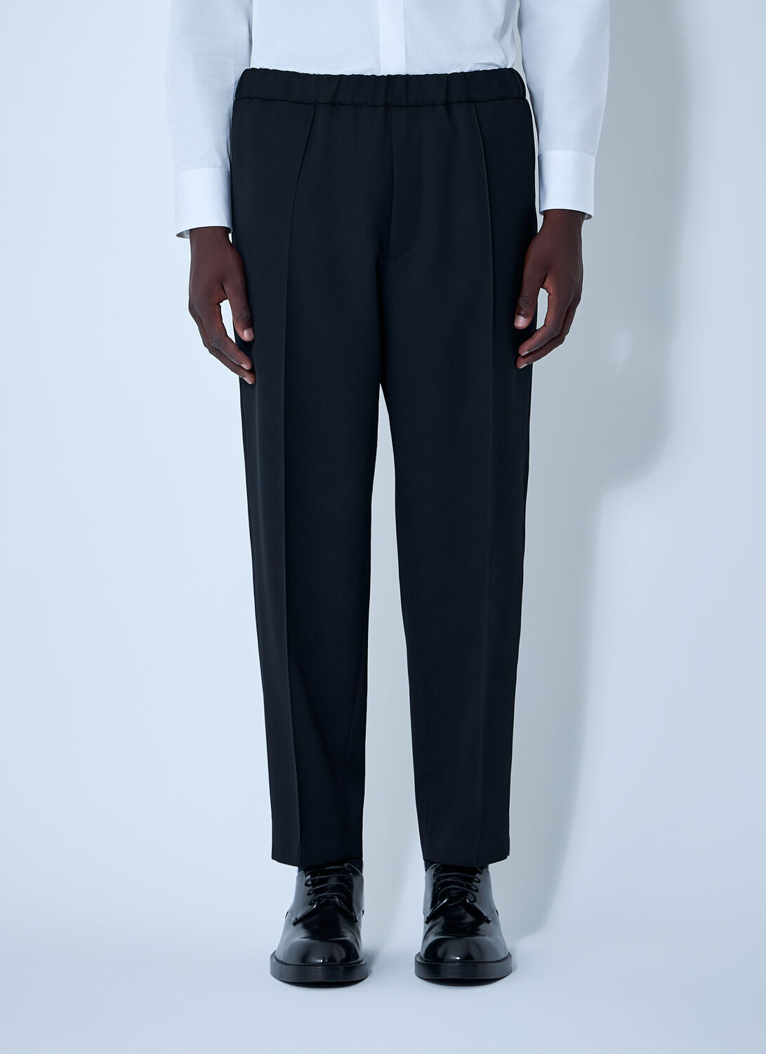 Jil Sander Men Tailored Wool Pants In Black
