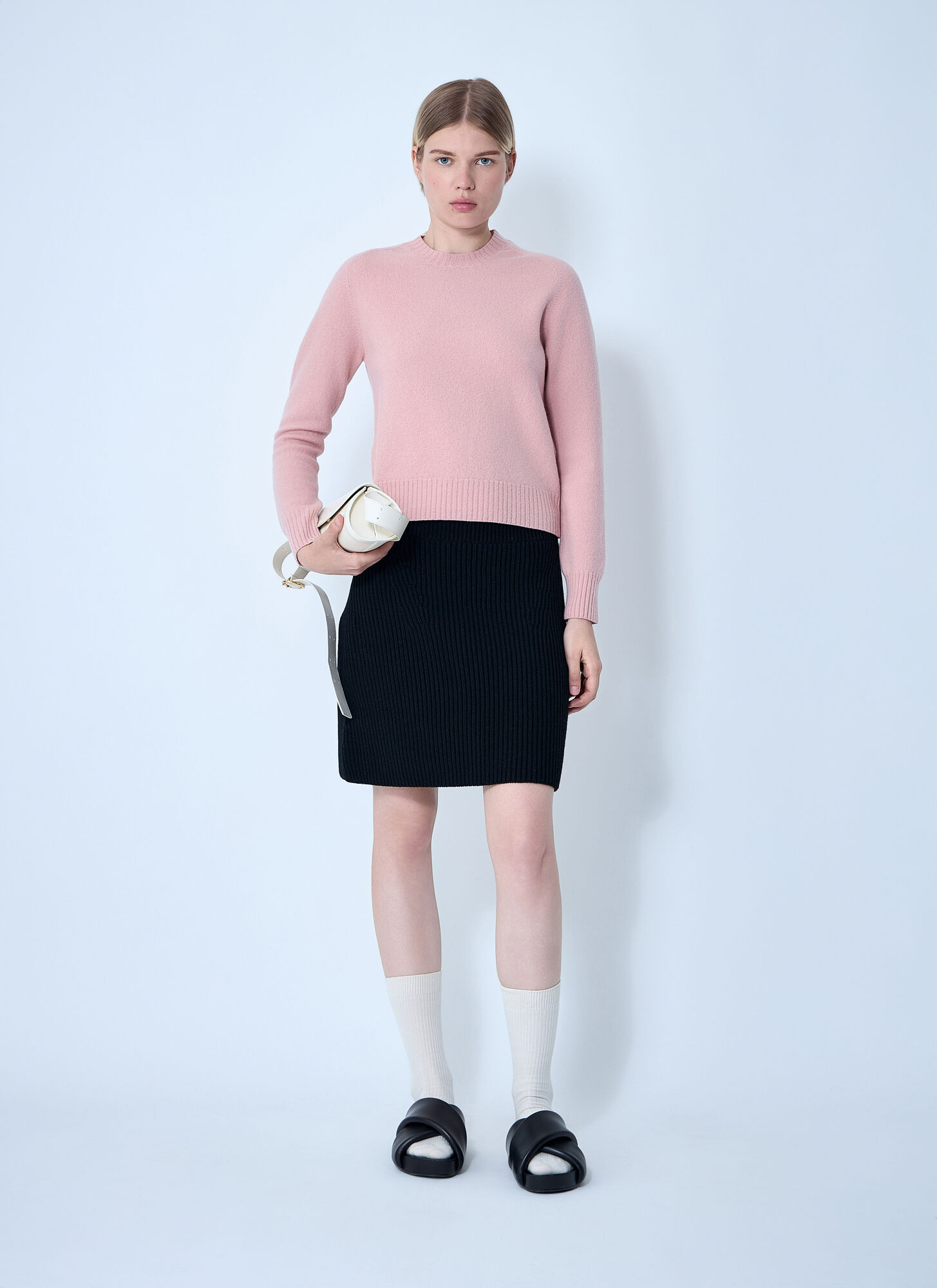  Jil Sander Jil Sander Wool Mini Skirt - Frau Röcke Black Fr - 36 