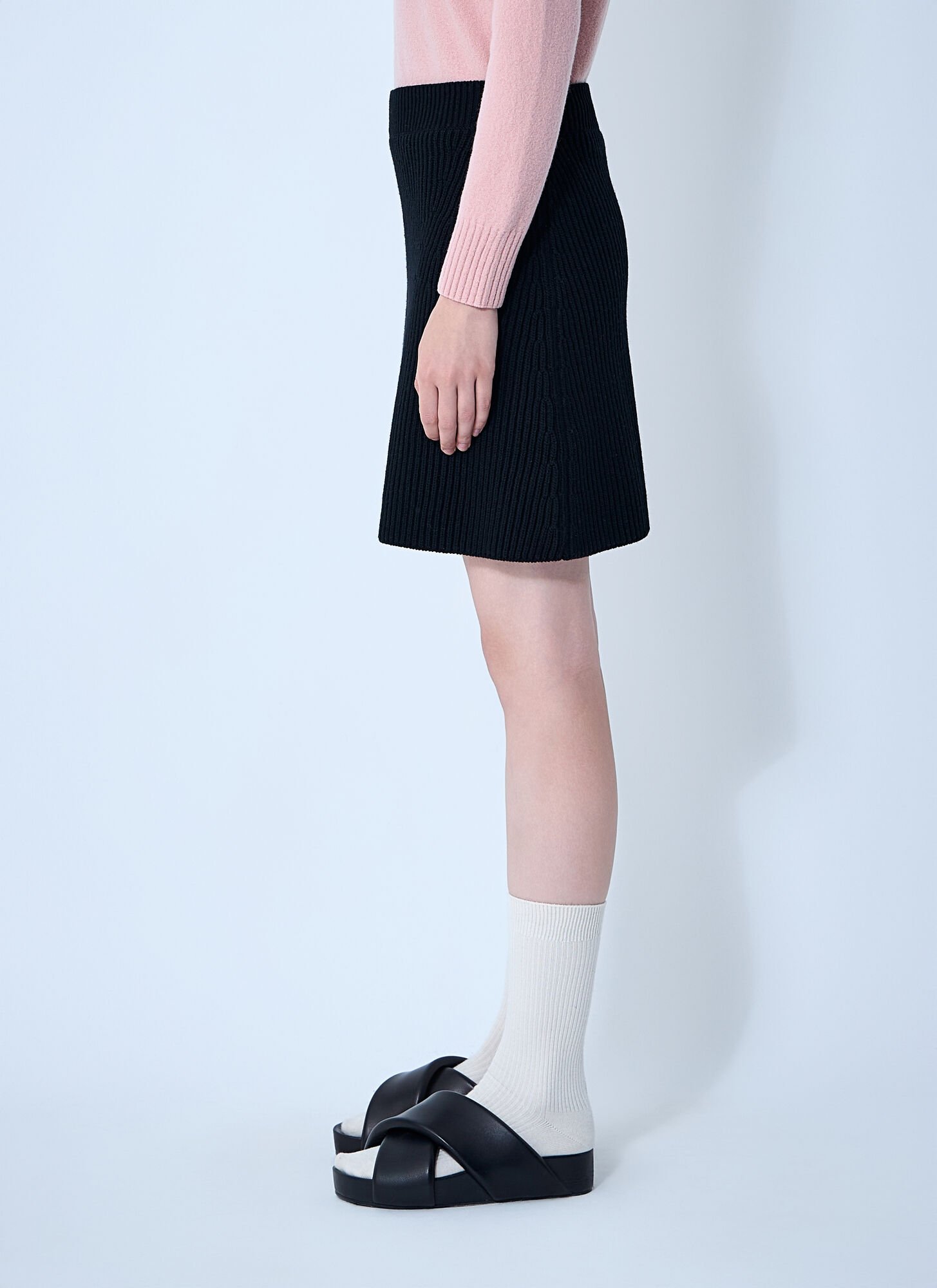  Jil Sander Jil Sander Wool Mini Skirt - Frau Röcke Black Fr - 36 