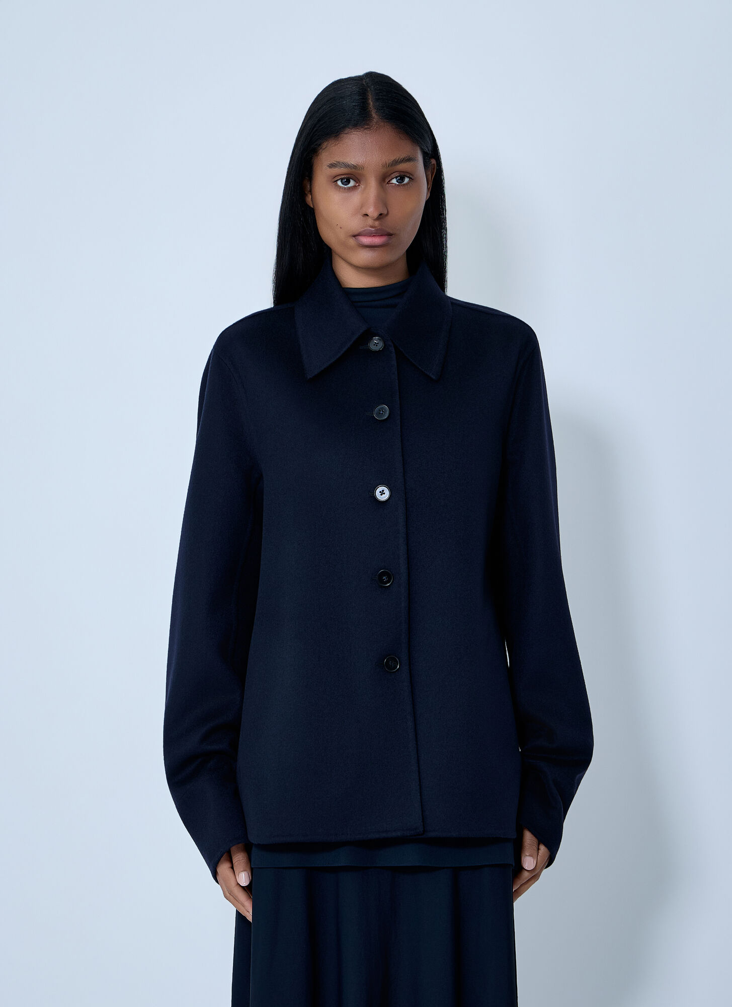 Jil Sander Women's Navy Cashmere Jacket - Woman Jackets Fr - 36