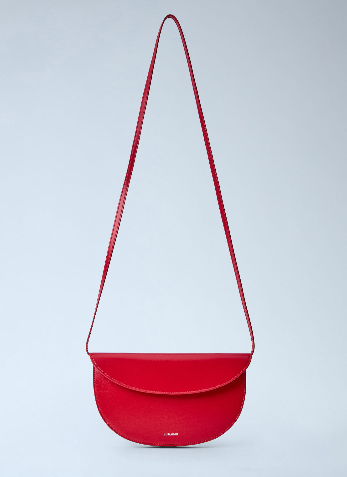Jil Sander Jil Sander Curve Wallet With Strap - Woman Shoulder Bags Red One Size　Jil Sander カーブ ウォレット ストラップ付き - 女性 ショルダー バッグ レッド フリ