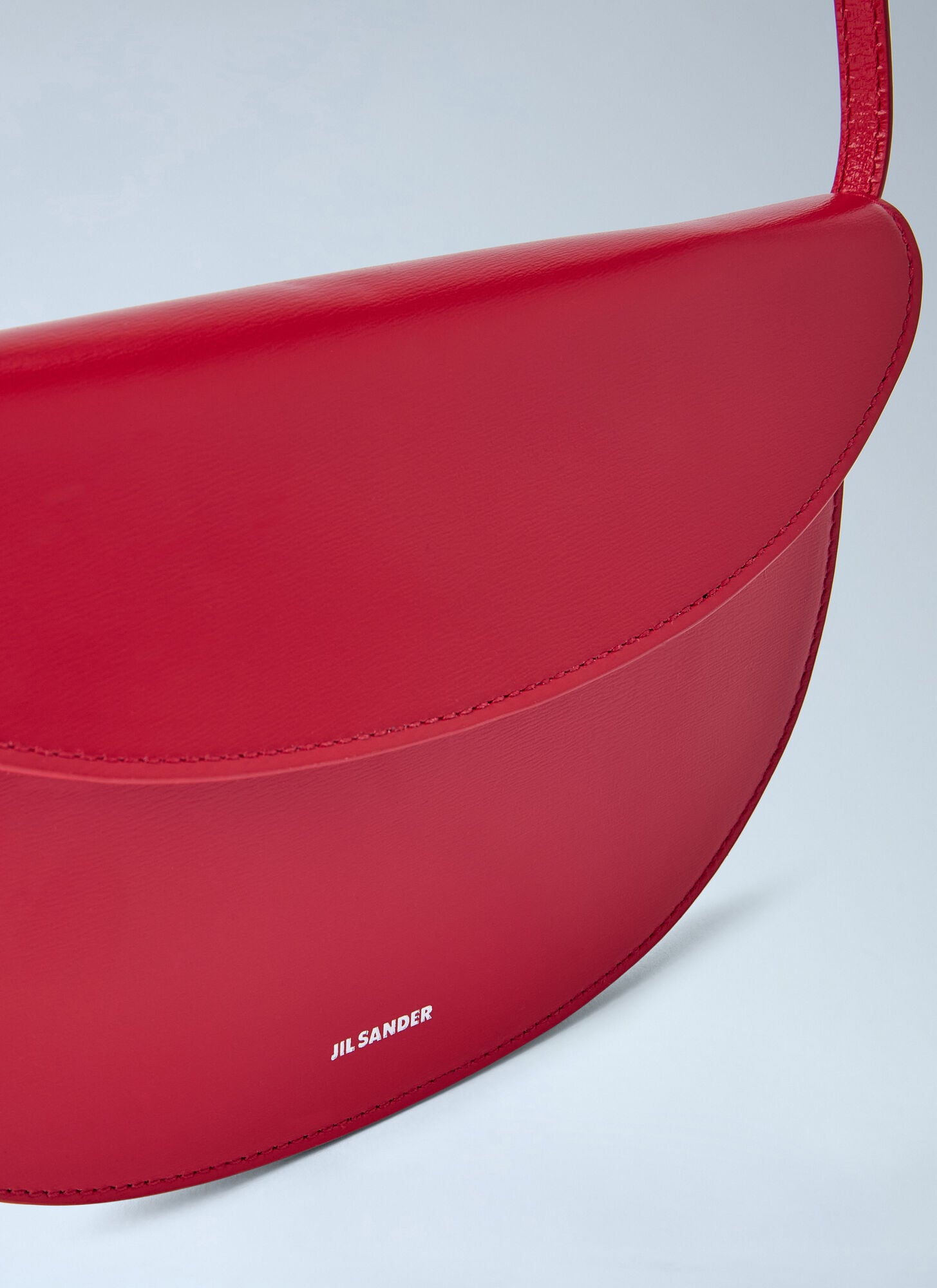  Jil Sander Jil Sander Curve Wallet With Strap - Frau Schultertaschen Red One Size 