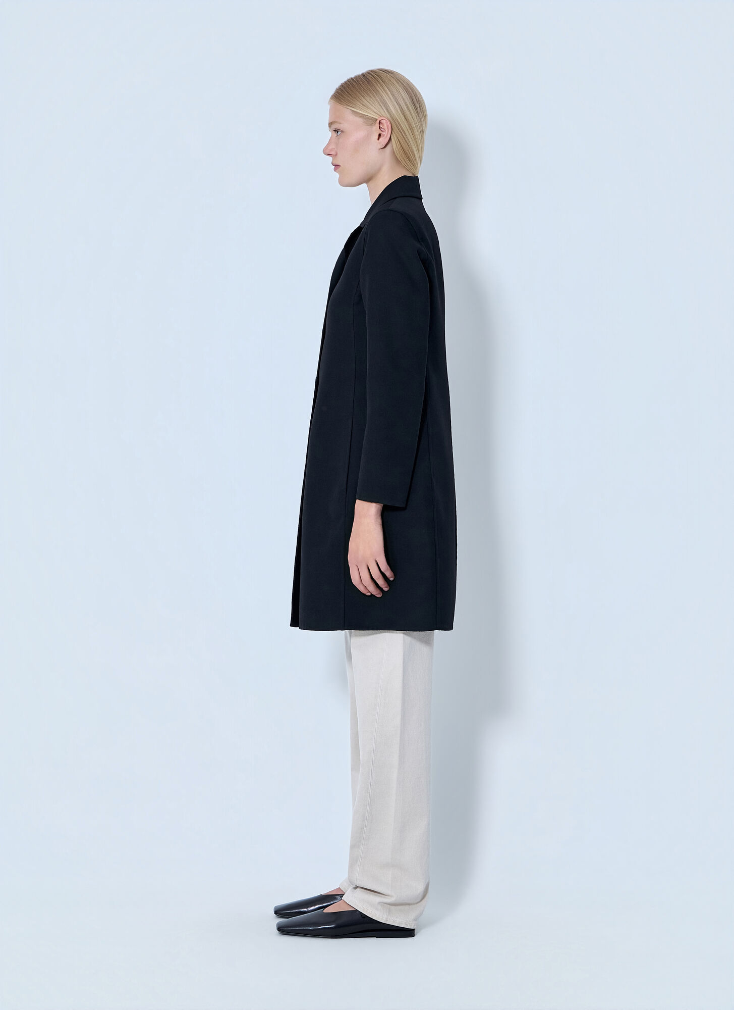  Jil Sander Jil Sander Single-breasted Wool Coat - Frau Mäntel Black It - 42 