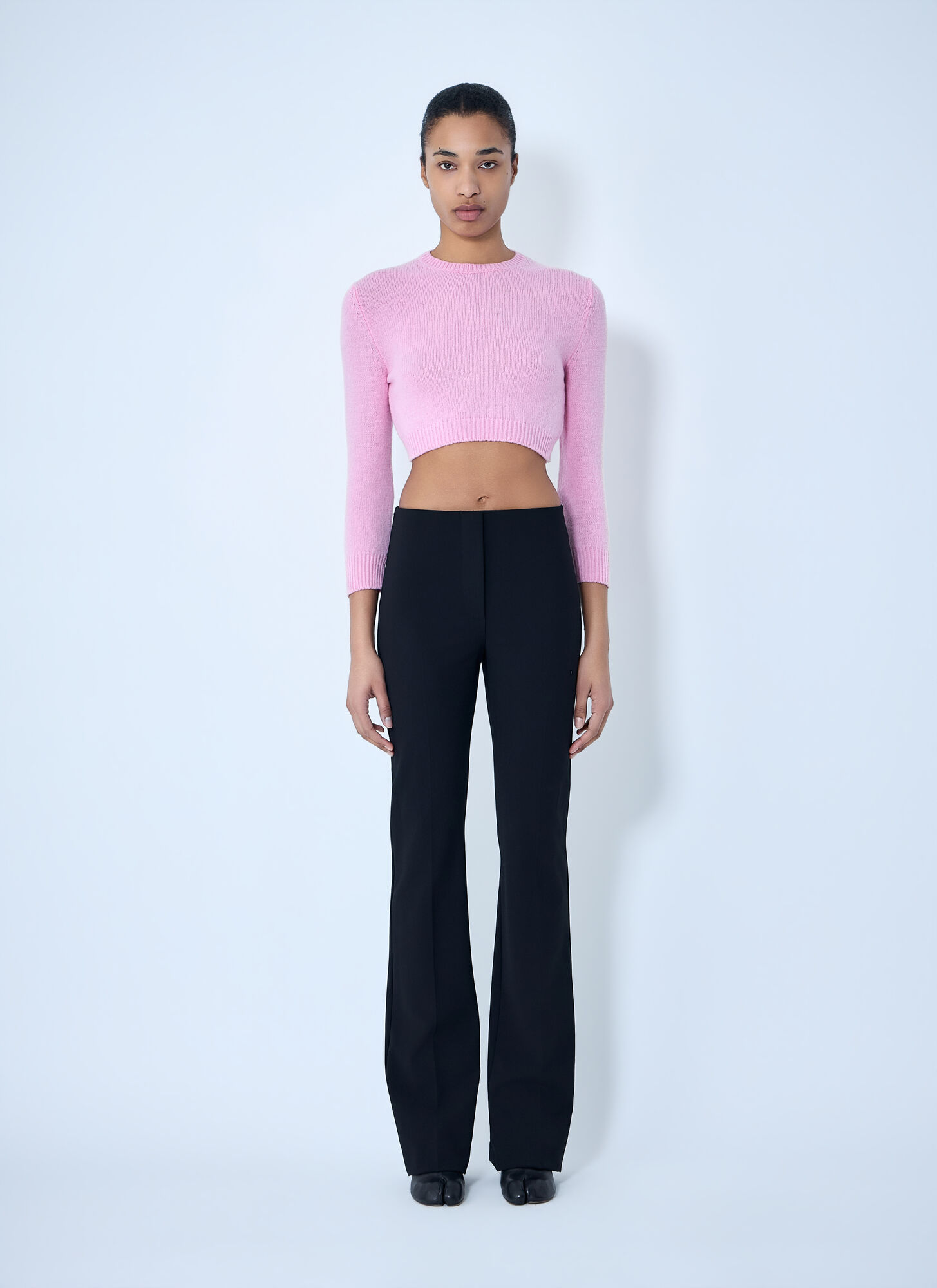  Jil Sander Jil Sander Cropped Knit Sweater - Frau Strick Pink It - 38 