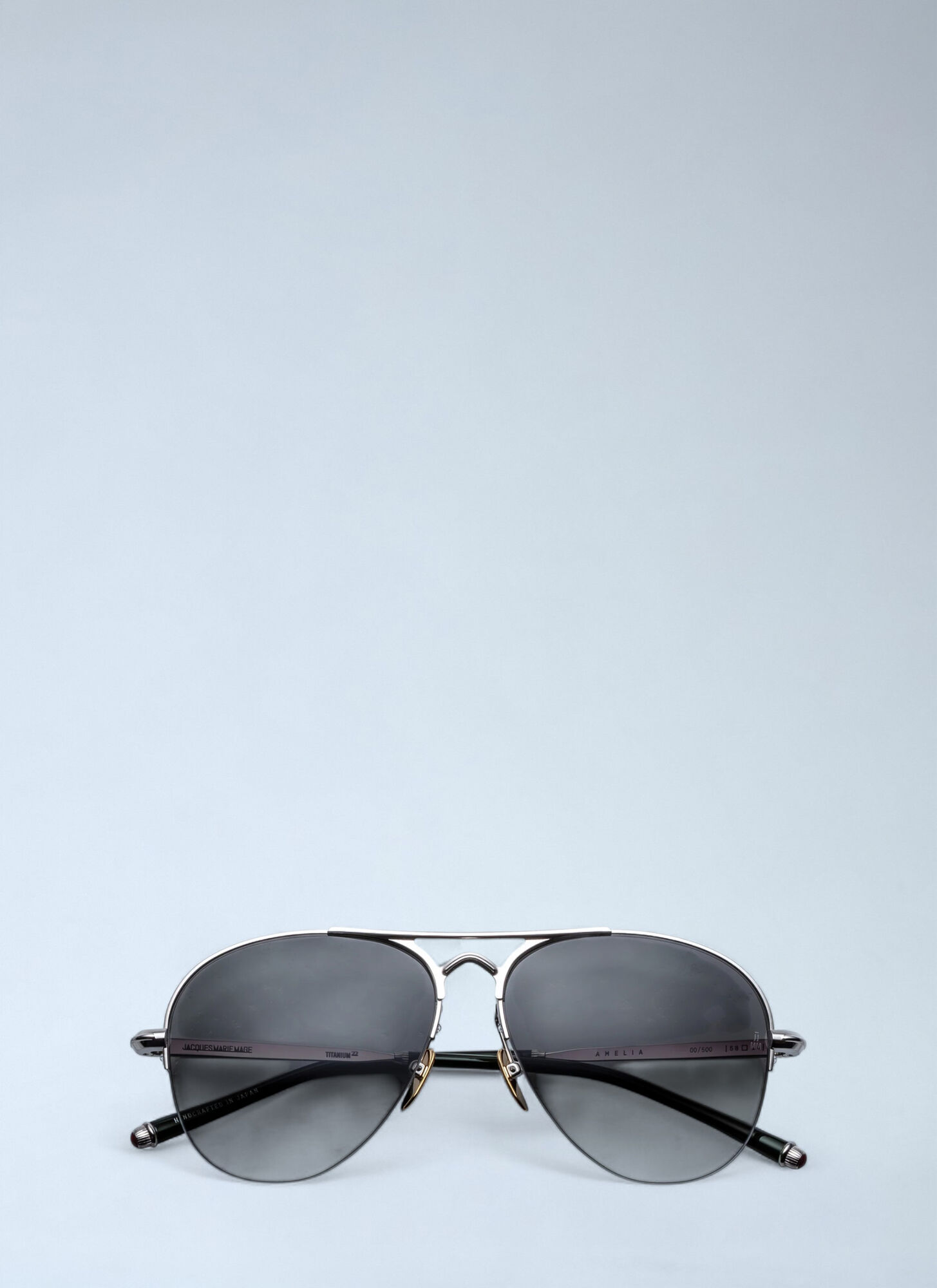 Jacques Marie Mage Amelia Aviator Sunglasses In Black