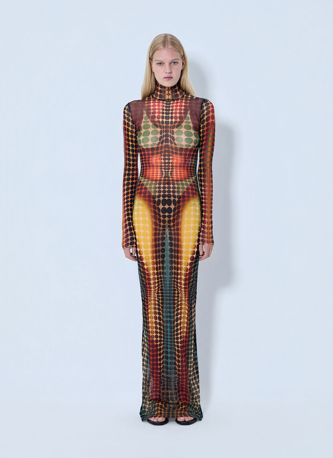 Jean Paul Gaultier Re-edition Long Dress High Neck - Woman Dresses Brown M
