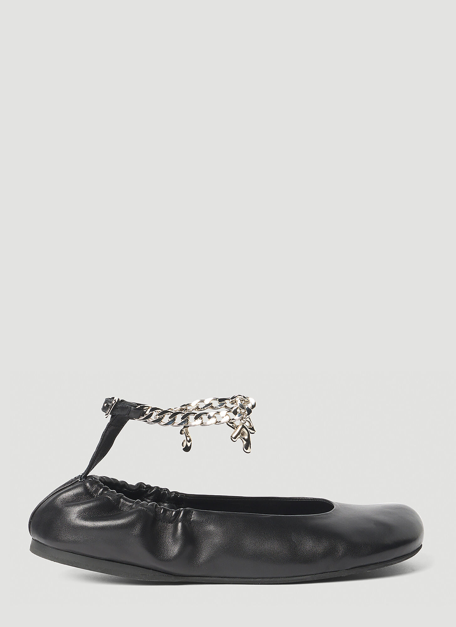 Jw Anderson Charm Ballerina Shoes In Black