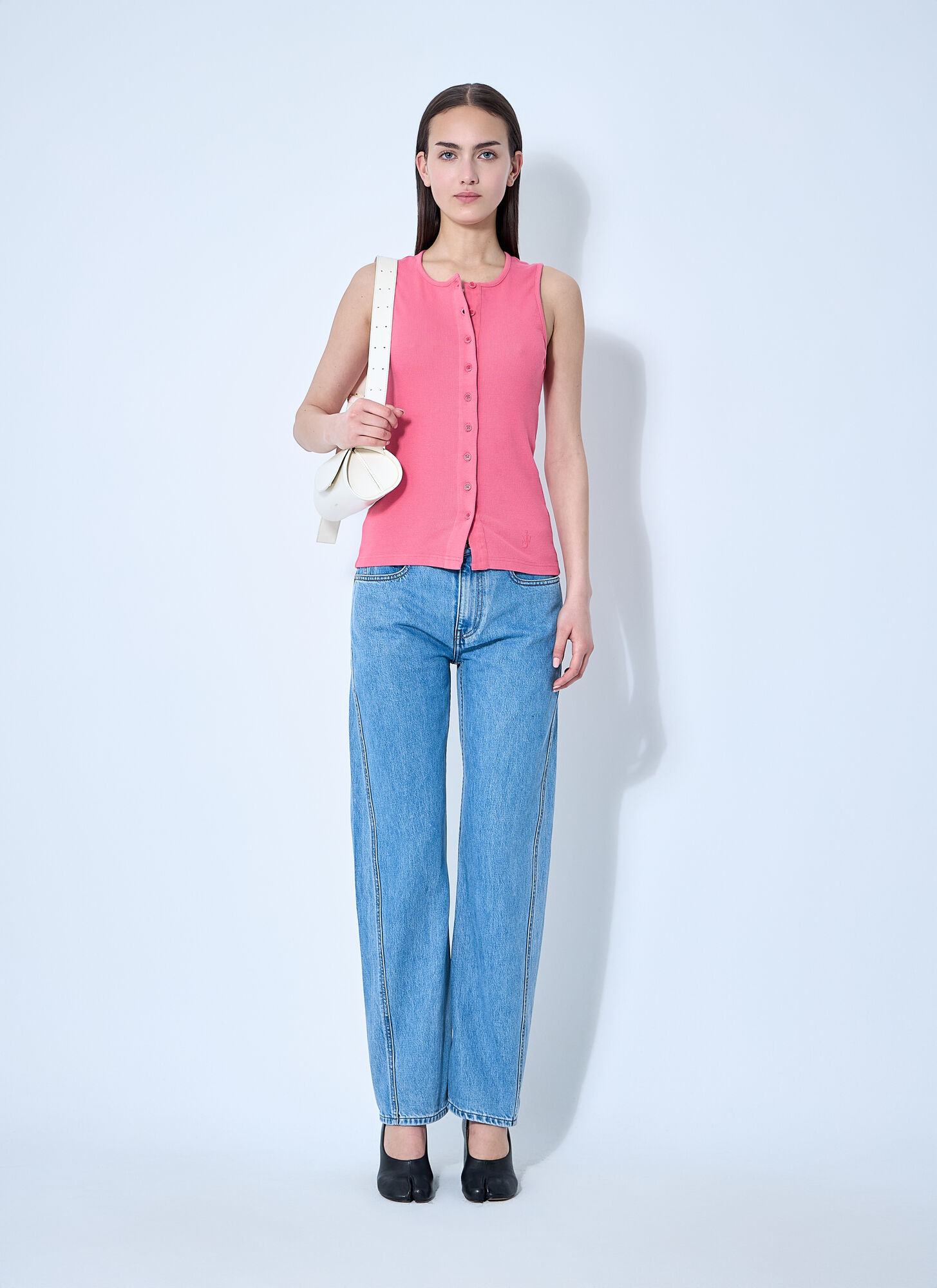  Jw Anderson Jw Anderson Twisted Denim Jeans - Frau Jeans Light Blue 29 