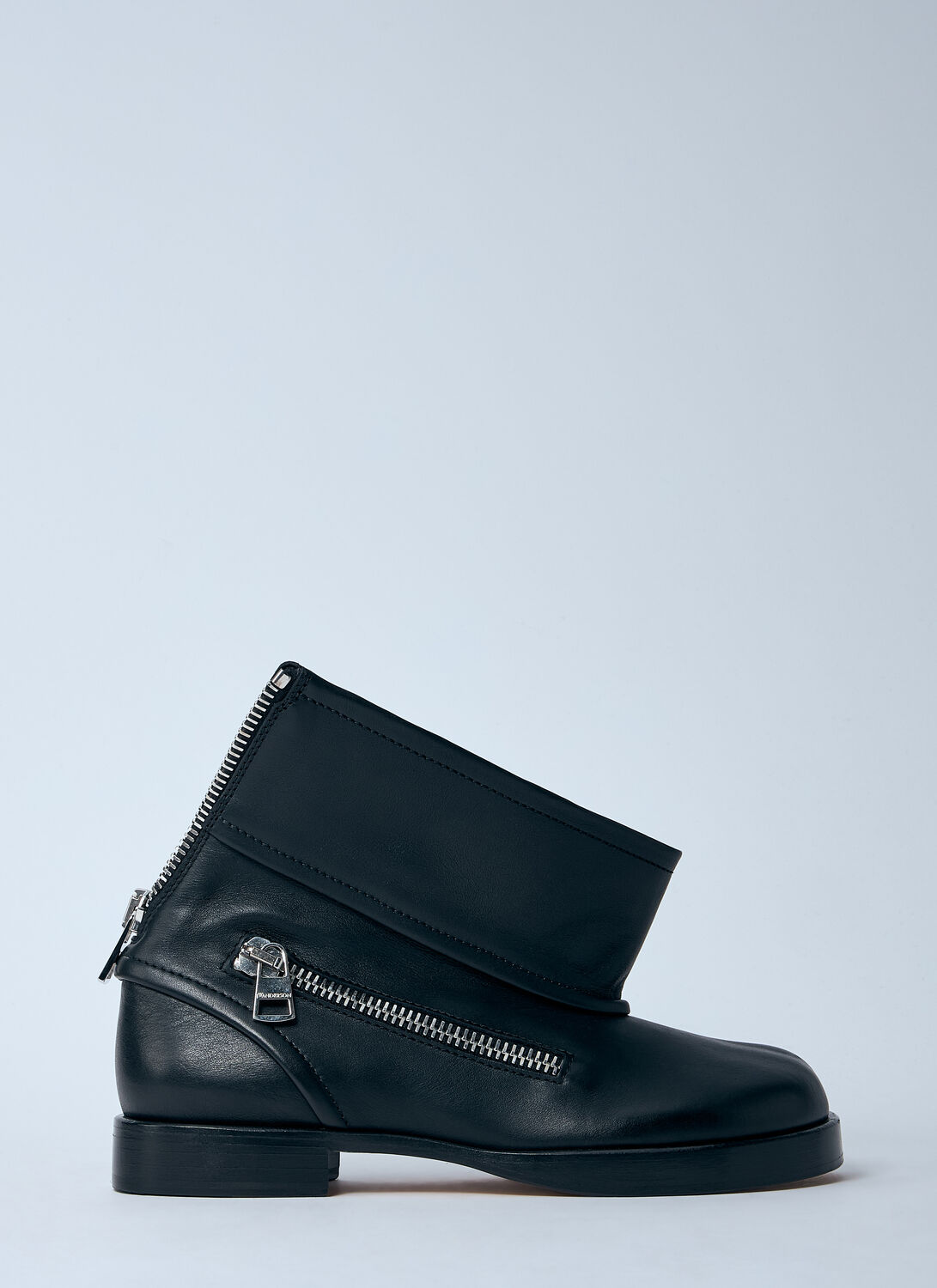 Shop Jw Anderson Leather Biker Boots In Black