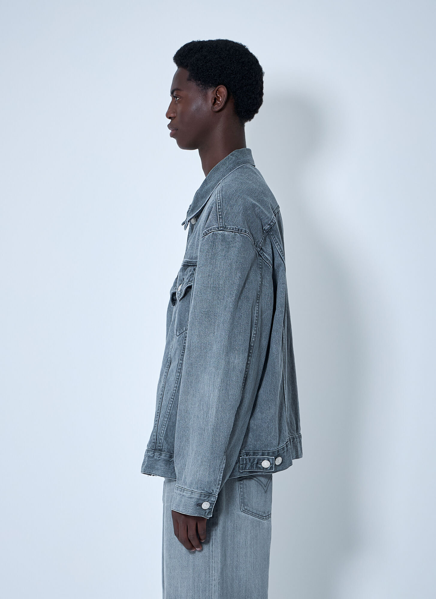  Junya Watanabe Junya Watanabe Denim Jacket - Mann Jacken Grey L 
