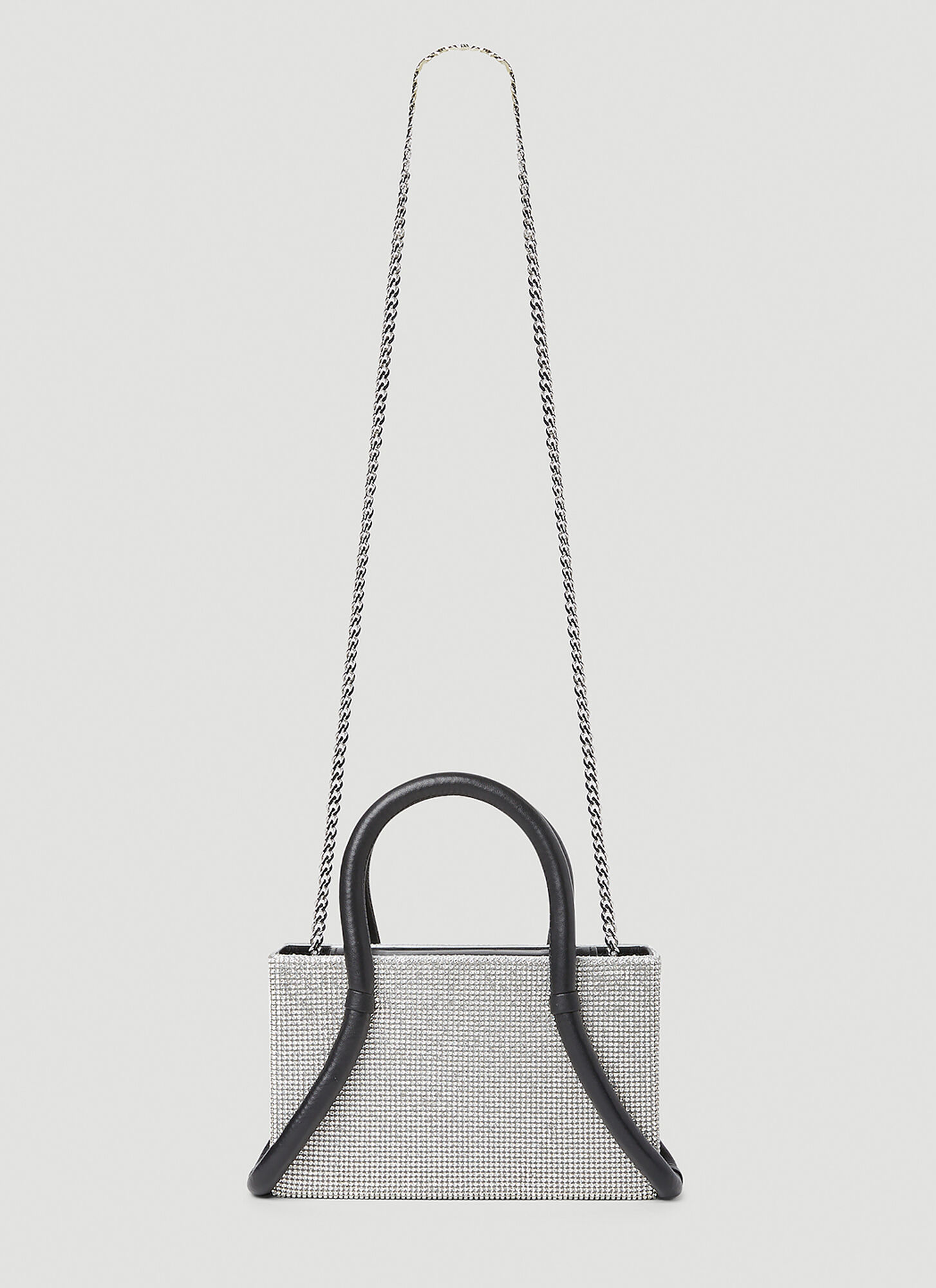 KARA Tubular Midi Shoulder Bag - Woman Shoulder Bags Silver One Size