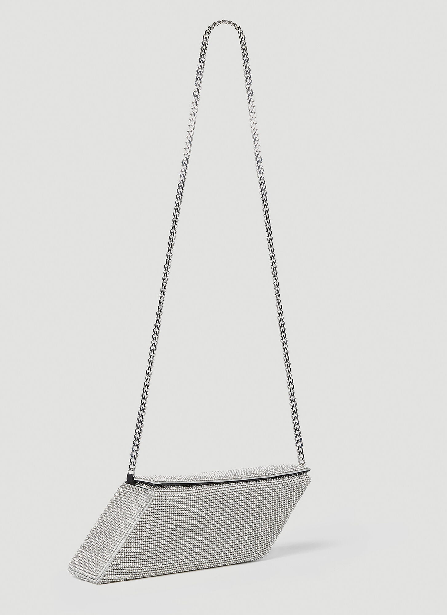  Kara Kara Parallelogram Shoulder Bag - Frau Schultertaschen Silver One Size 