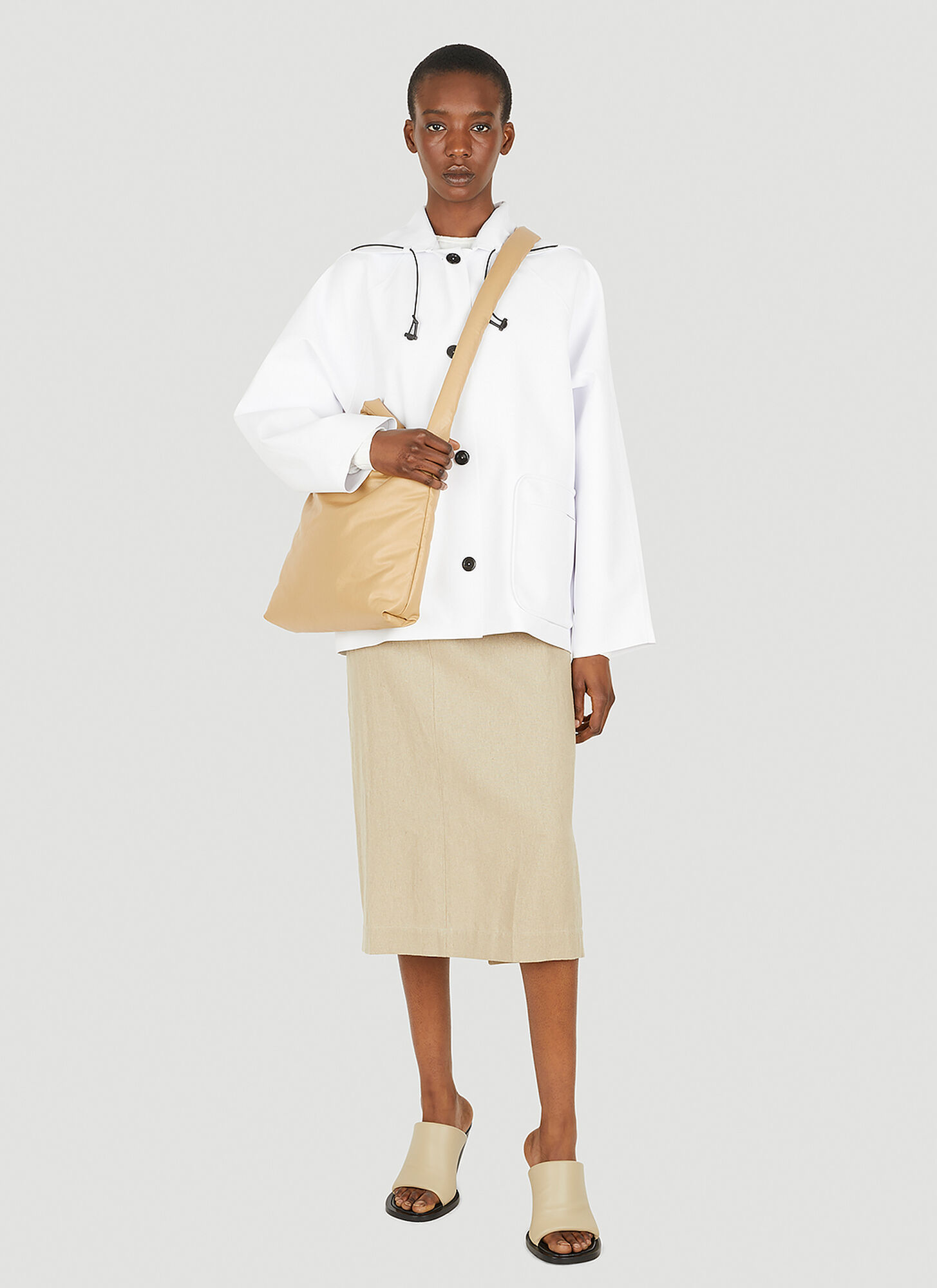  Kassl Editions Kassl Editions Sailor Short Jacket - Frau Jacken White L 