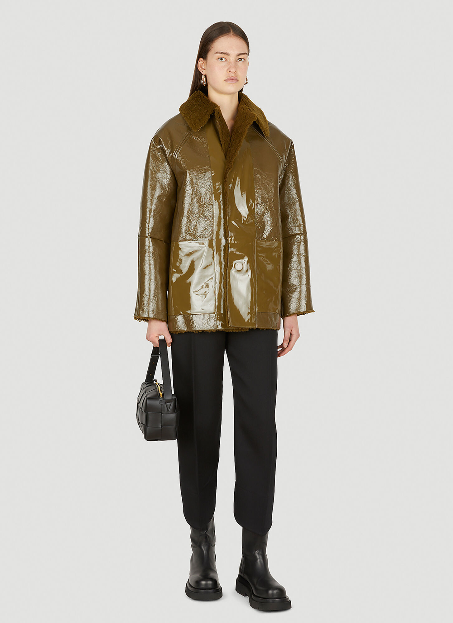  Kassl Editions Kassl Editions Original Lacquer Jacket - Frau Jacken Olive M 