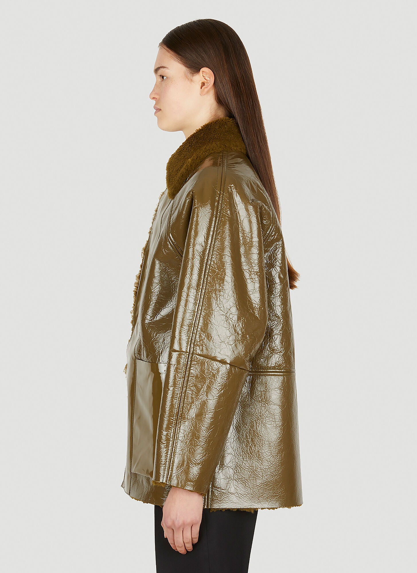 Kassl Editions Kassl Editions Original Lacquer Jacket - Frau Jacken Olive M 