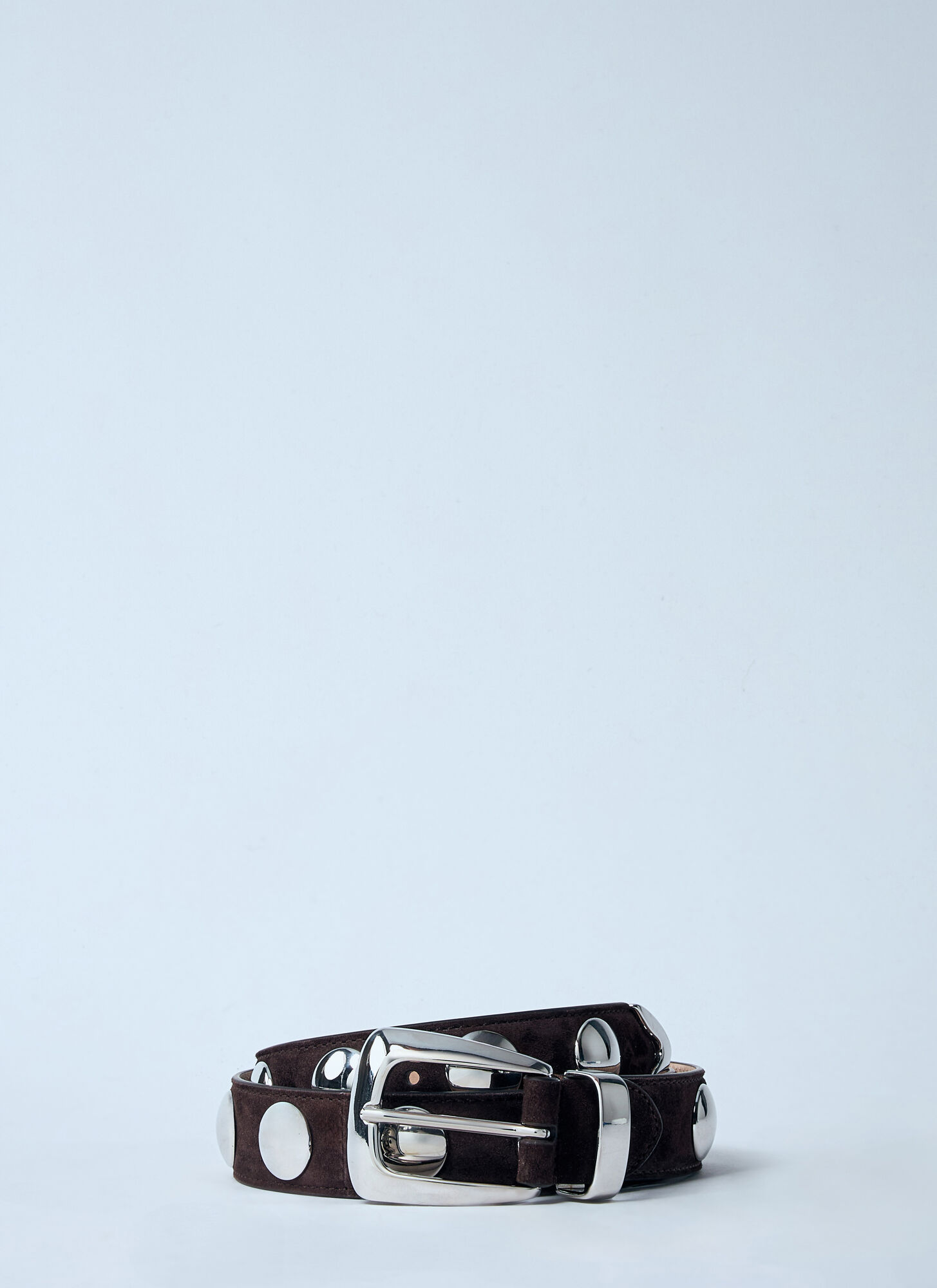 Khaite Khaite Benny Belt With Studs - Woman Belts Brown 90　Khaite Benny ベルト スタッズ付き - 女性用ベルト ブラウン 90