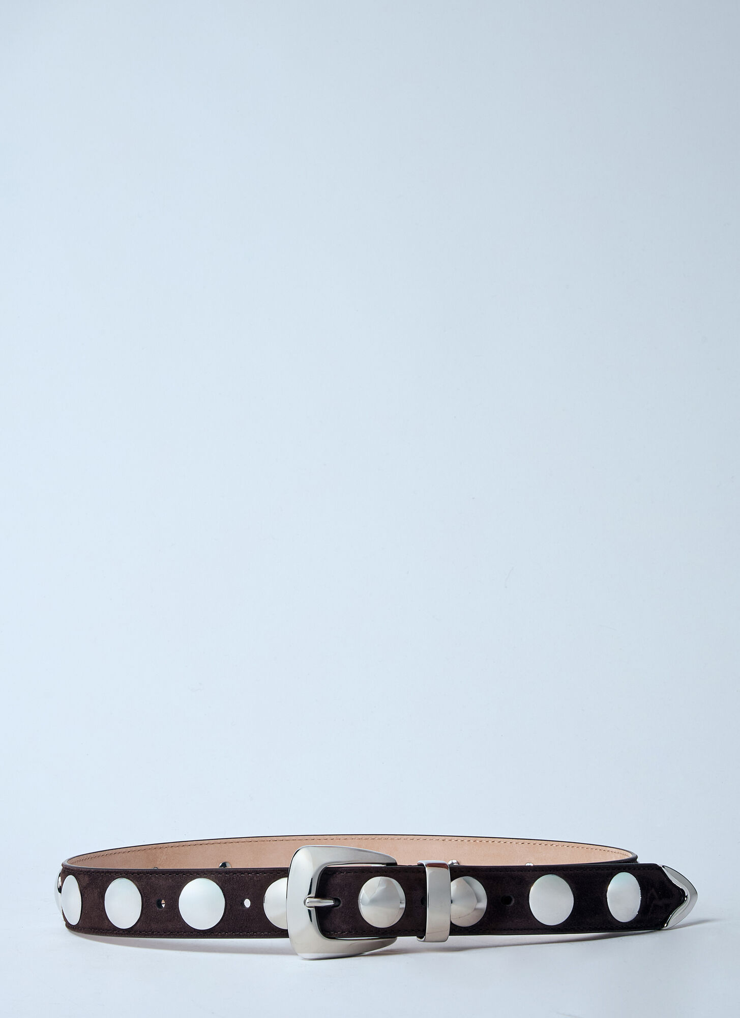  Khaite Khaite Benny Belt With Studs - Frau Gürtel Brown 90 