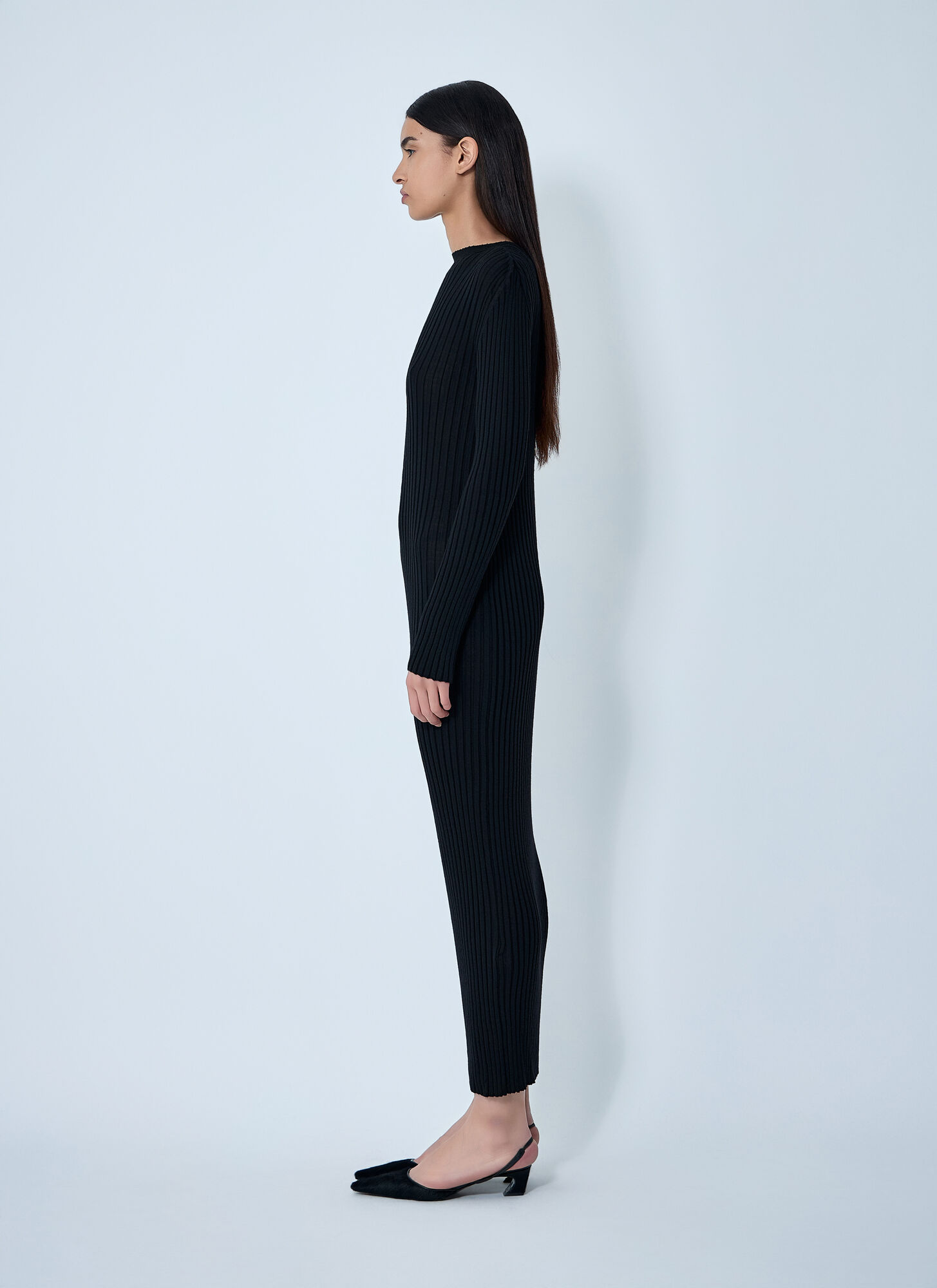  Khaite Khaite Sigrid Wool Maxi Dress - Frau Kleider Black M 