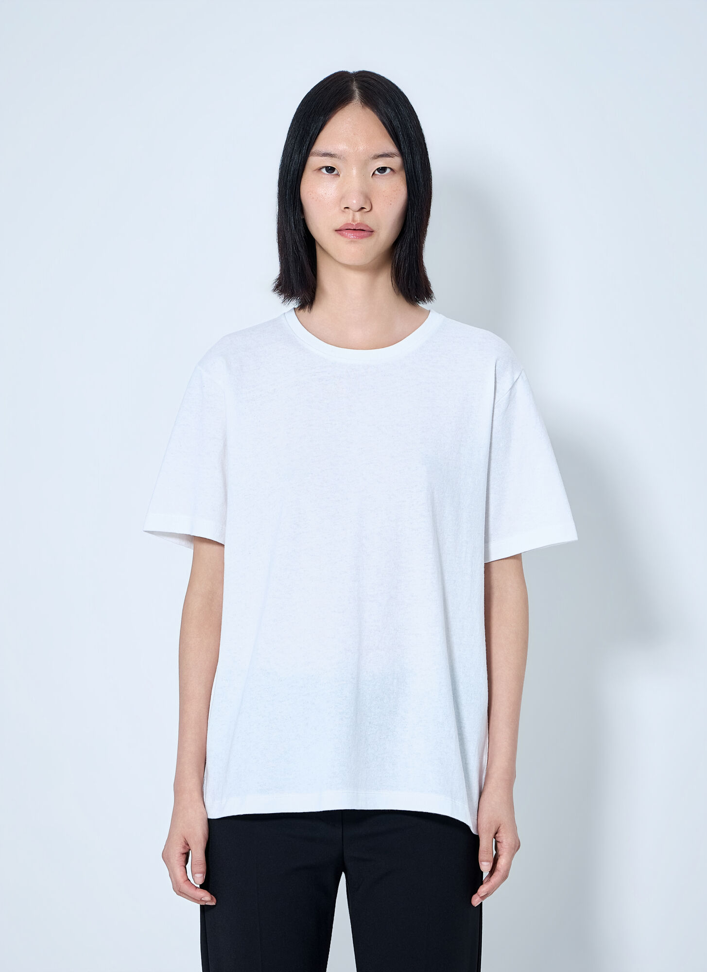 Khaite Khaite Crewneck Cotton T-shirt - Woman T-shirts White S　Khaite クルーネック コットン T シャツ - 女性 T シャツ ホワイト S