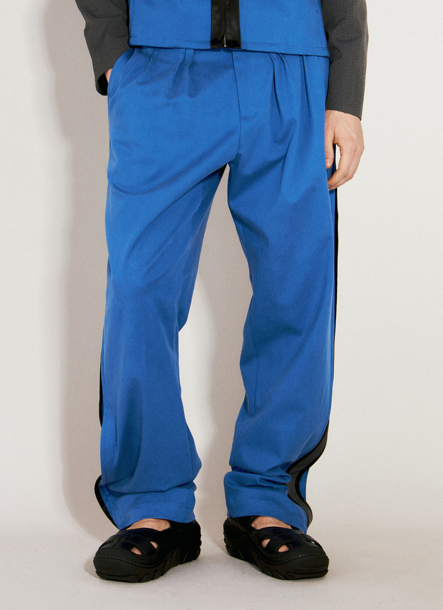 Kiko Kostadinov Ugo Side Trousers In Blue