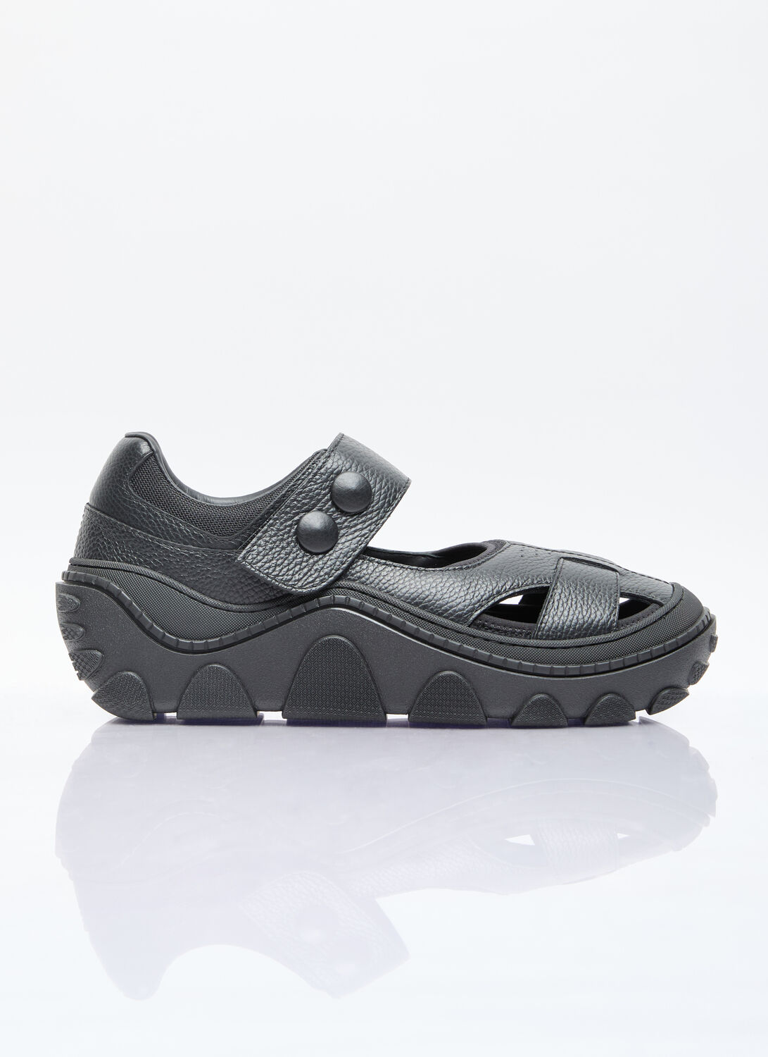 Shop Kiko Kostadinov Hybrid Sandals In Black