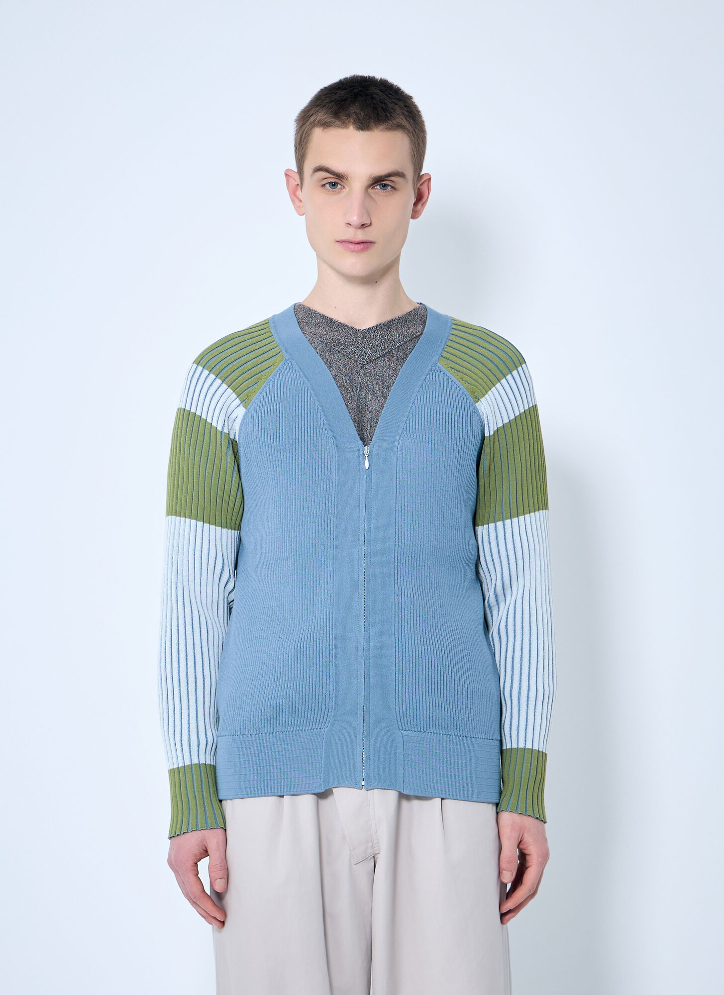 Kiko Kostadinov Inex Cardigan In Grey