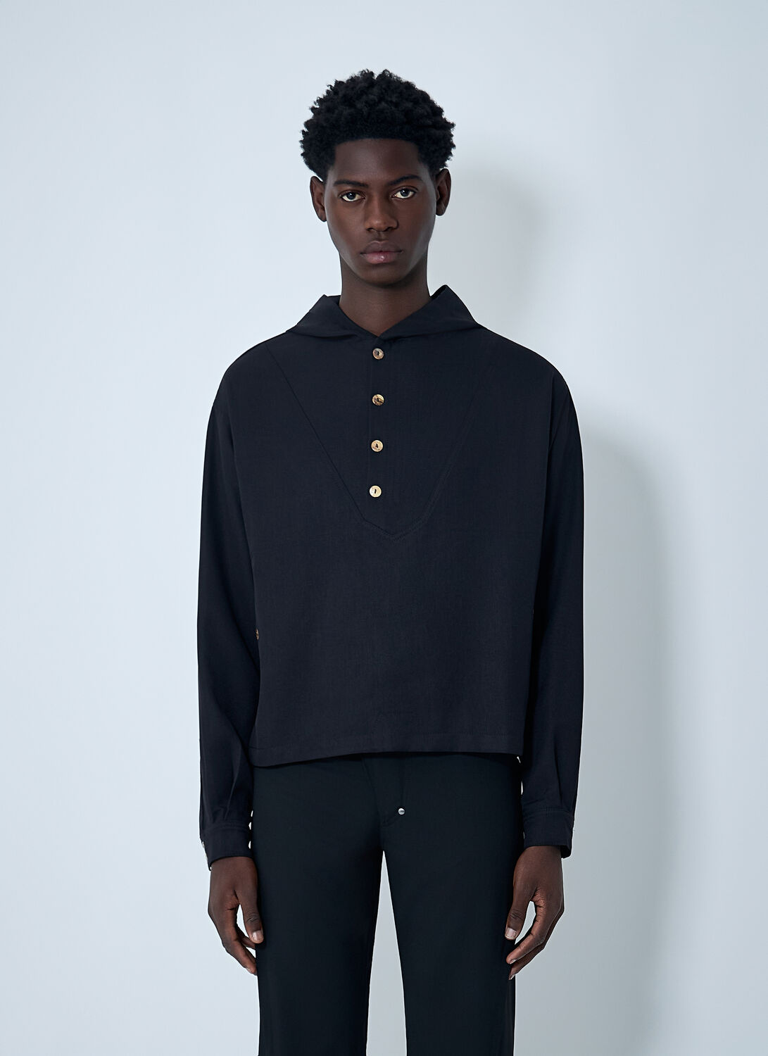 Kiko Kostadinov Slatina Hooded Sweatshirt In Blue