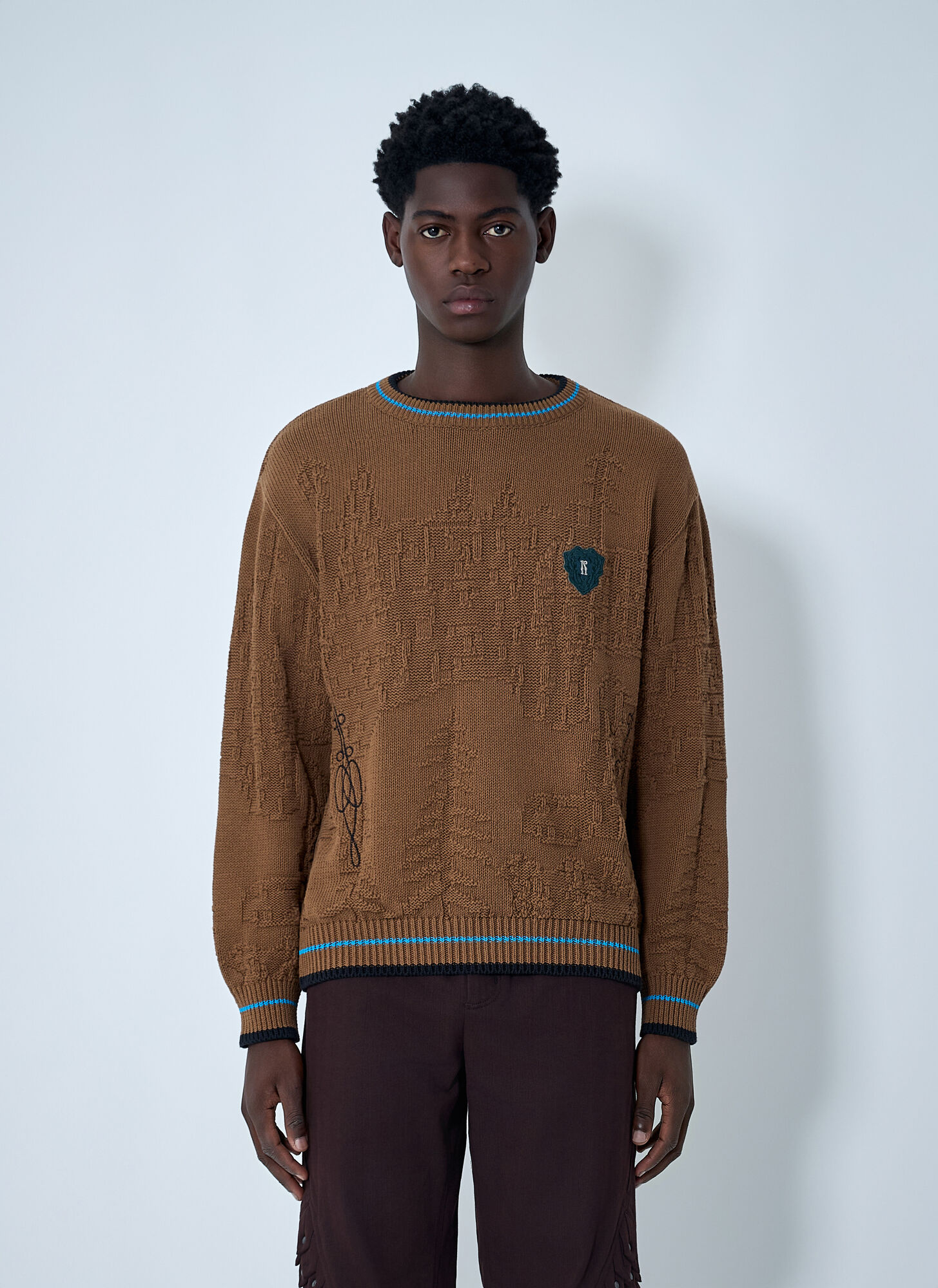 Kiko Kostadinov Uomo Marrone Fitz Sweater - Man Knitwear Eu - 52