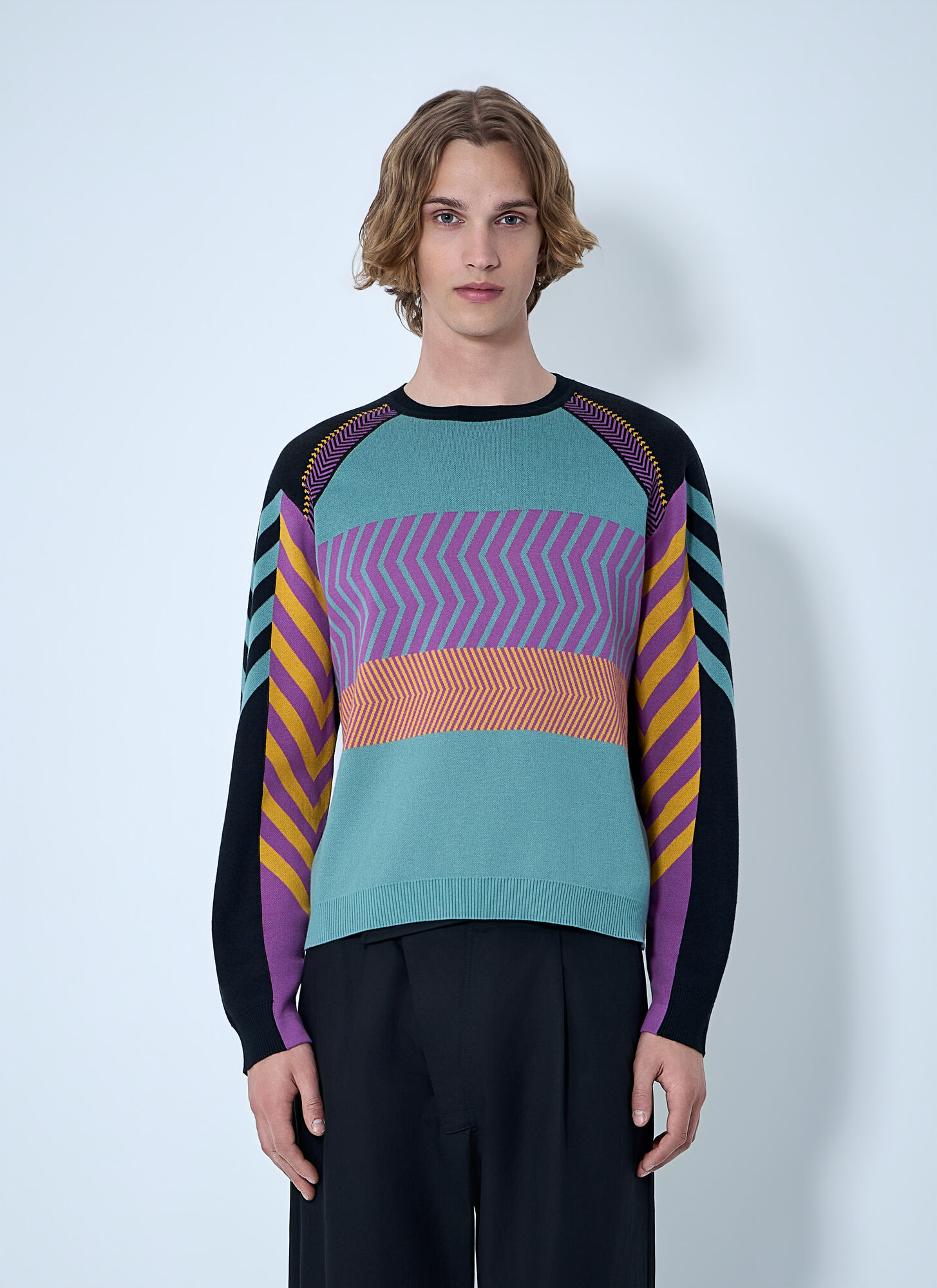 Kiko Kostadinov Uomo Multicolor Gizi Panelled Jumper - Man Knitwear Eu - 48