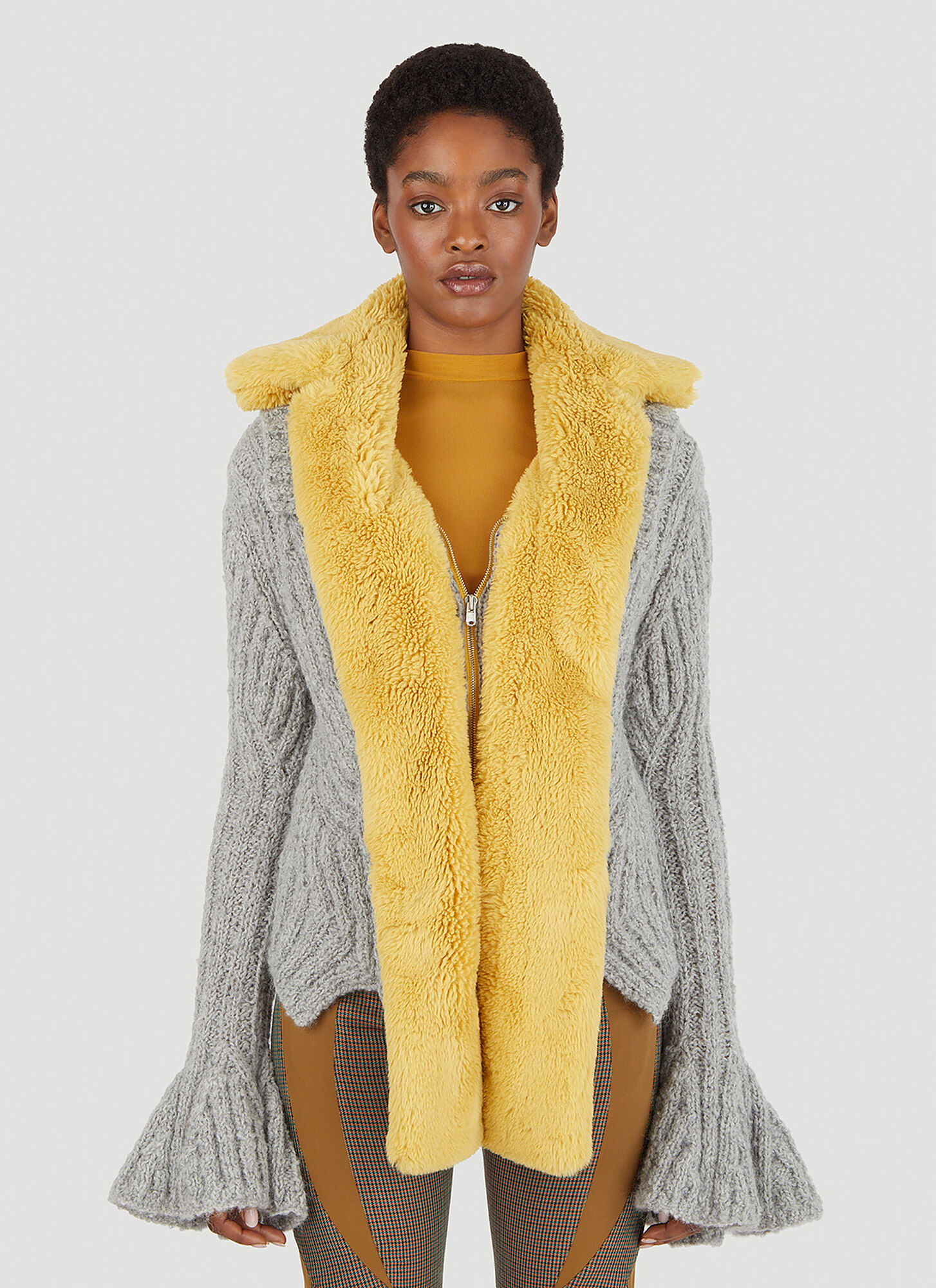 Kiko Kostadinov Consuelo Cardigan - Female 针织衫 Grey Fr - 36