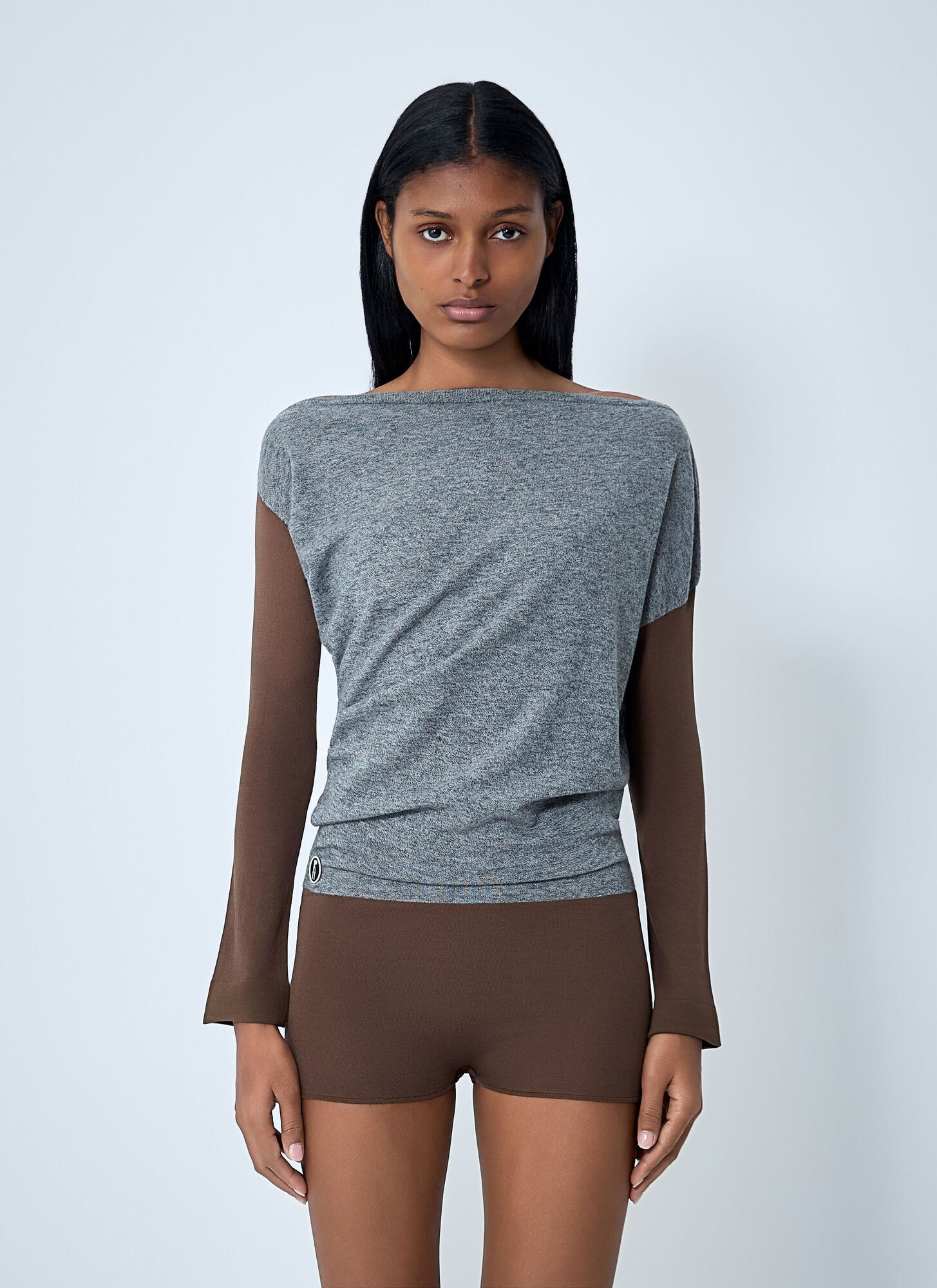 Kiko Kostadinov Heiss Knit Bodysuit In Brown