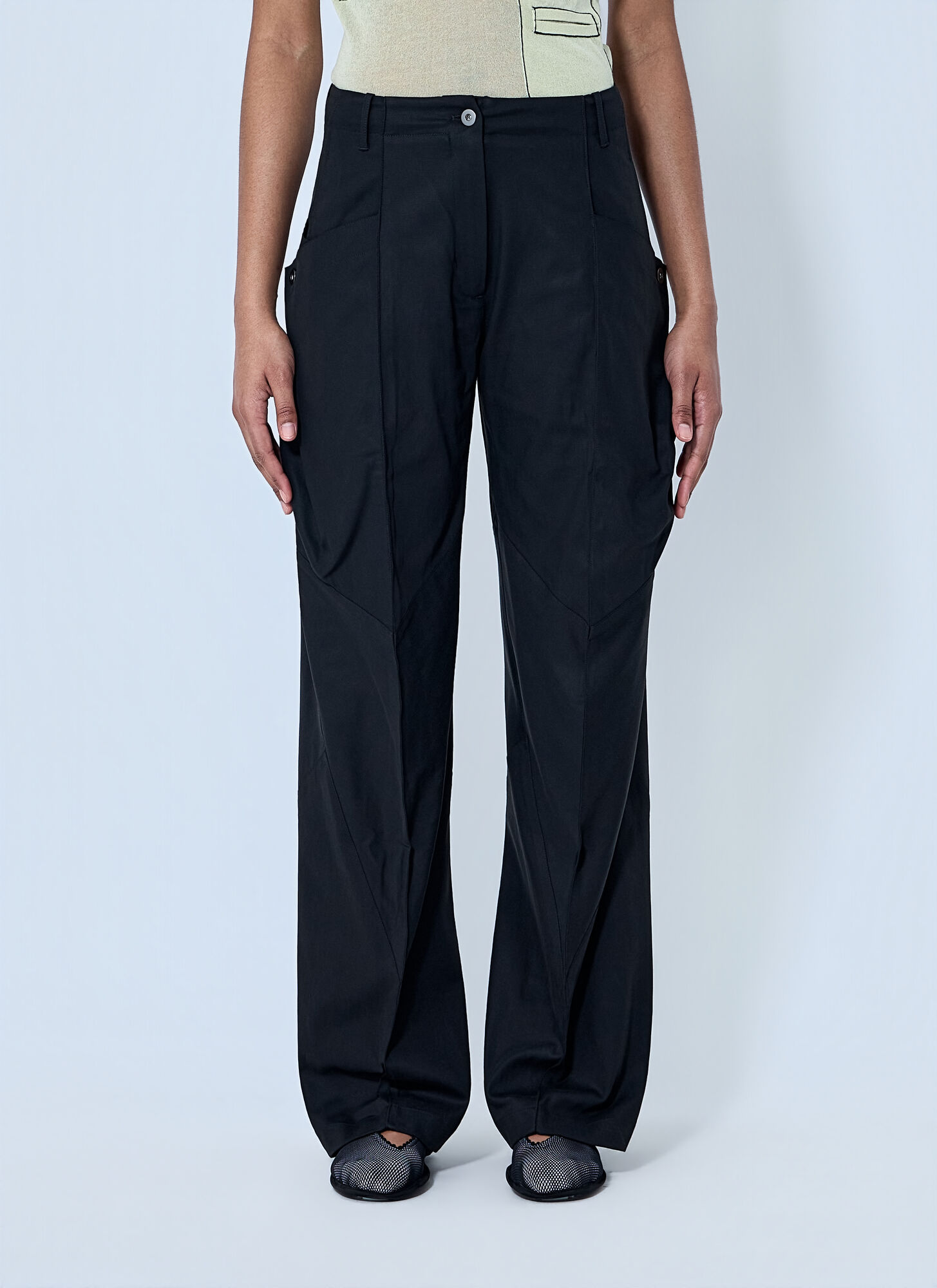 Kiko Kostadinov Donna Nero Centennial Trousers - Woman Pants Fr - 38