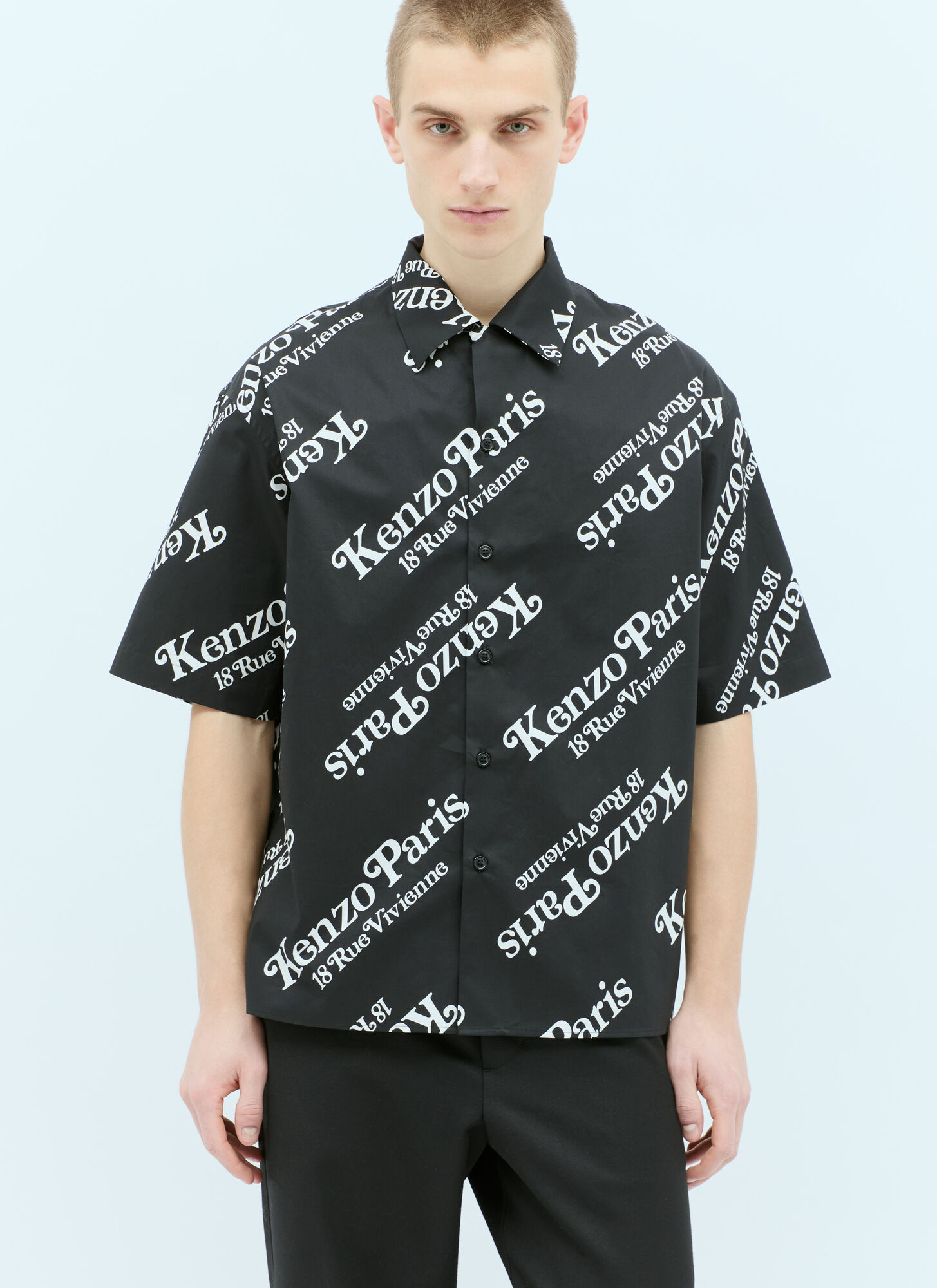 Shop Kenzo By Verdy Short-sleeve Shirt In Black