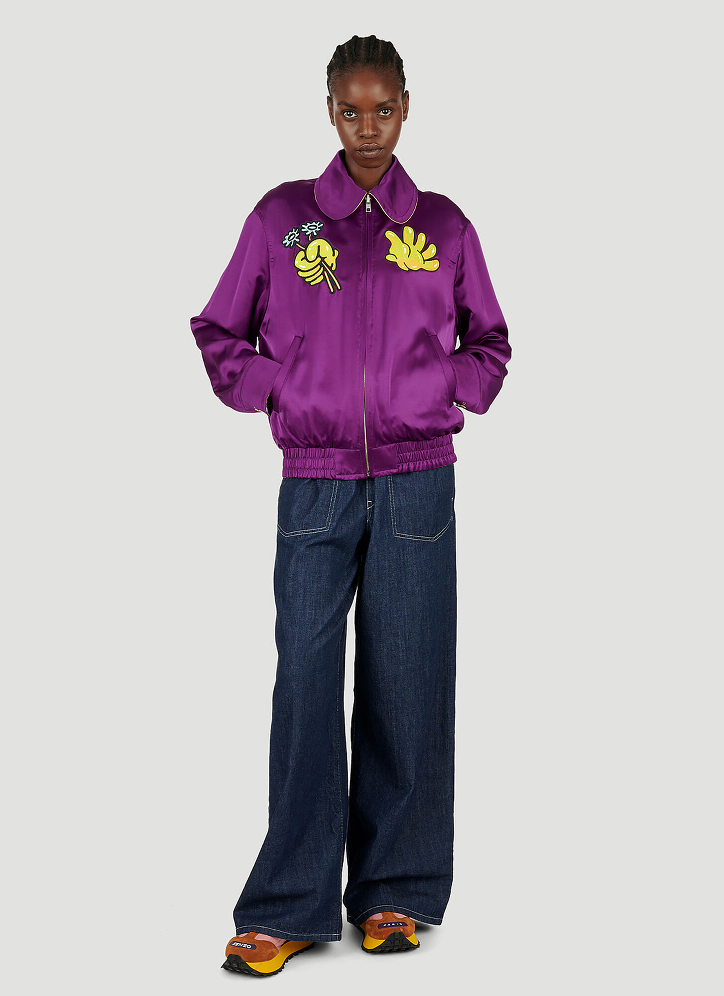  Kenzo Kenzo Boke Boy Reversible Jacket - Frau Jacken Purple S 