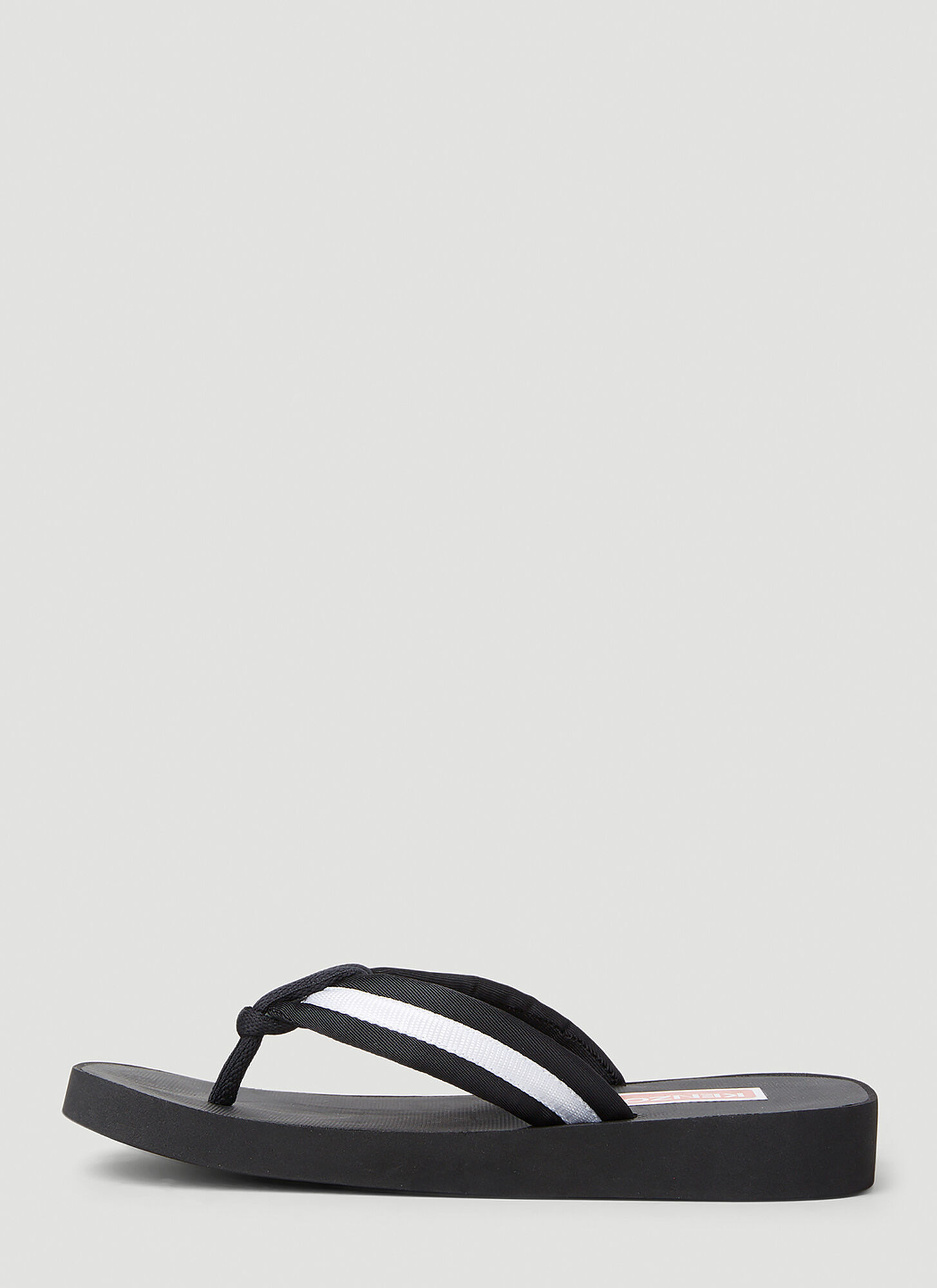  Kenzo Kenzo Logo Patch Flip Flops - Frau Slides Black Eu - 36 