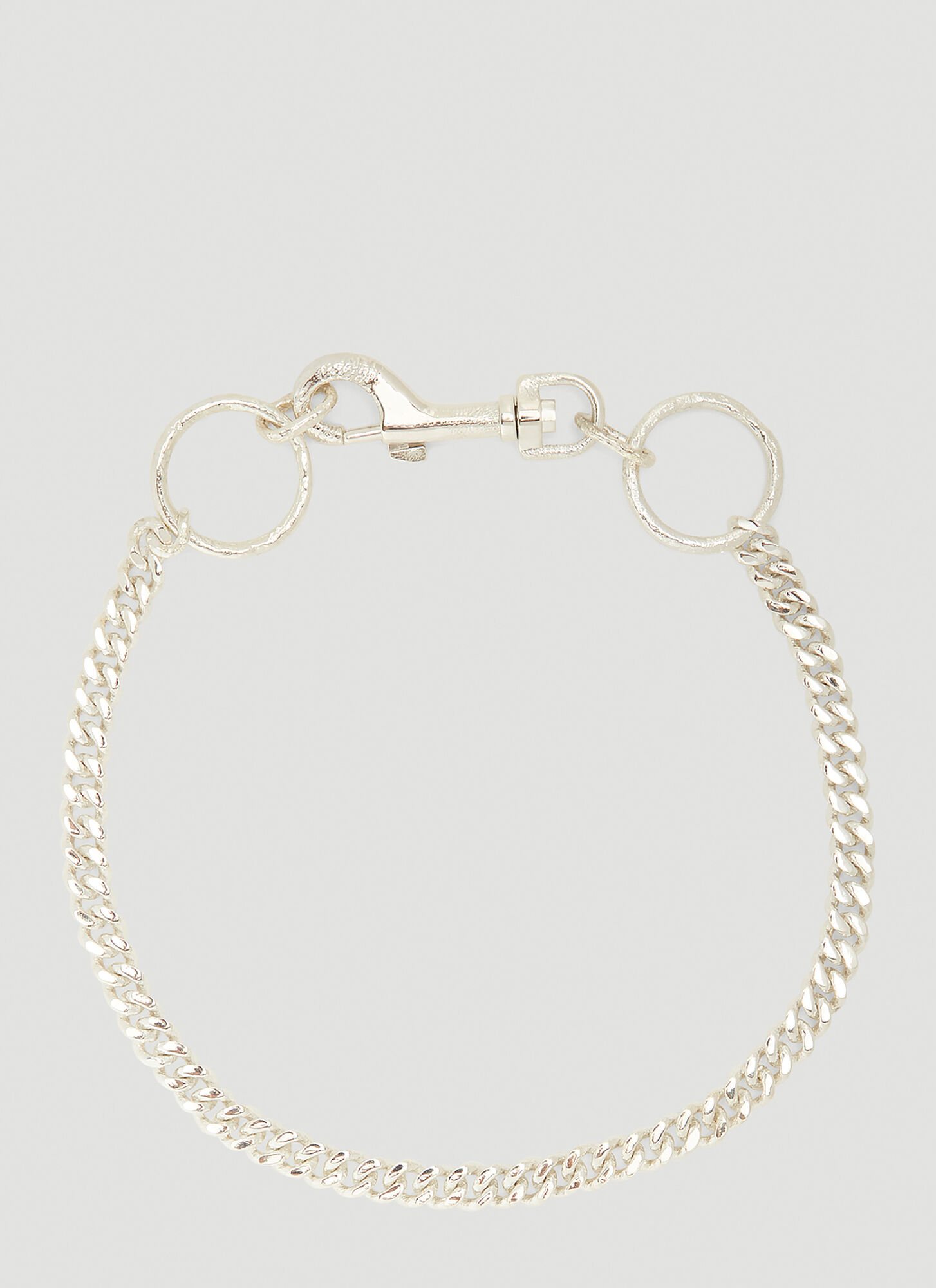 Kwaidan Editions Donna Grigio Collana In Argento Sterling Con Catena Curb - Immagine 2