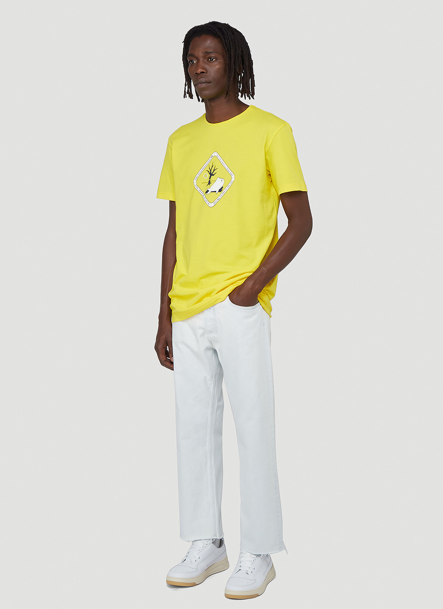  Ln-cc X Kyle Platts Ln-cc X Kyle Platts T 01 Danger T-shirt -  T-shirts Yellow Xxl 
