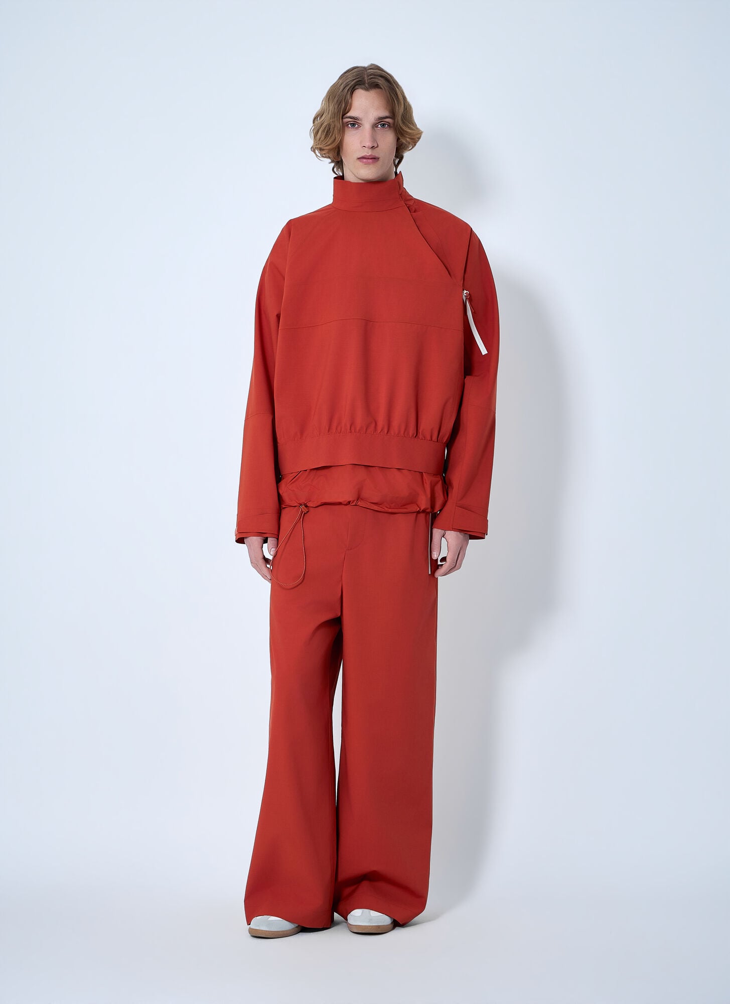  Lacoste Lacoste Asymmetric Zip Jacket - Mann Sweatshirts Red S - M 