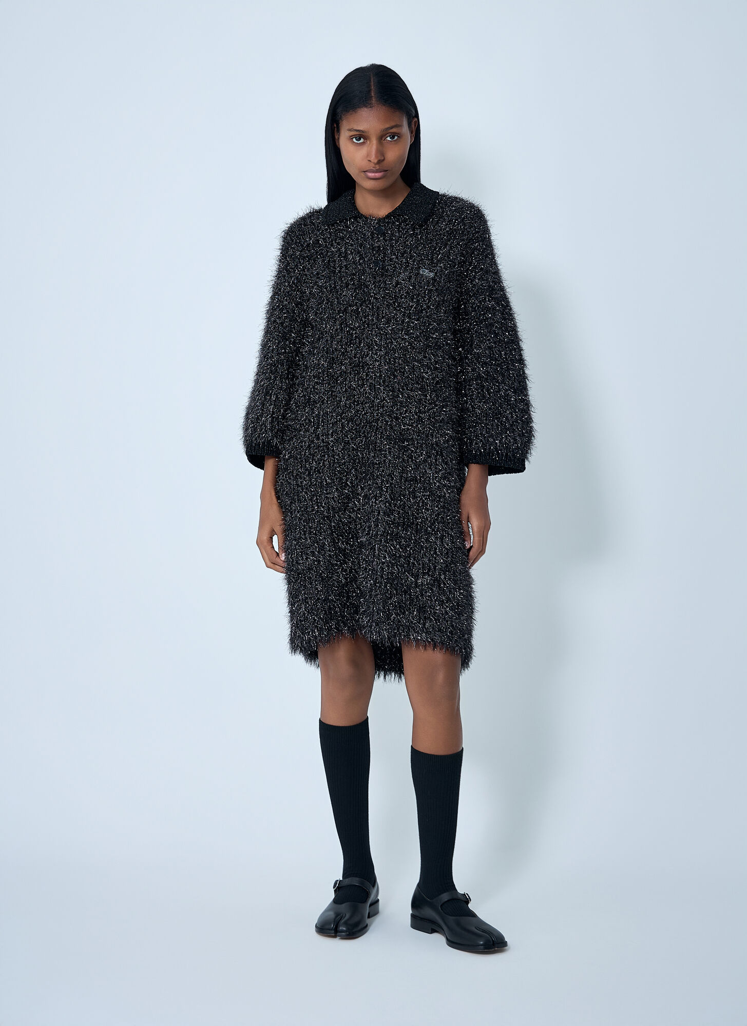  Lacoste Lacoste Mani Sweater Dress - Frau Strick Black M 
