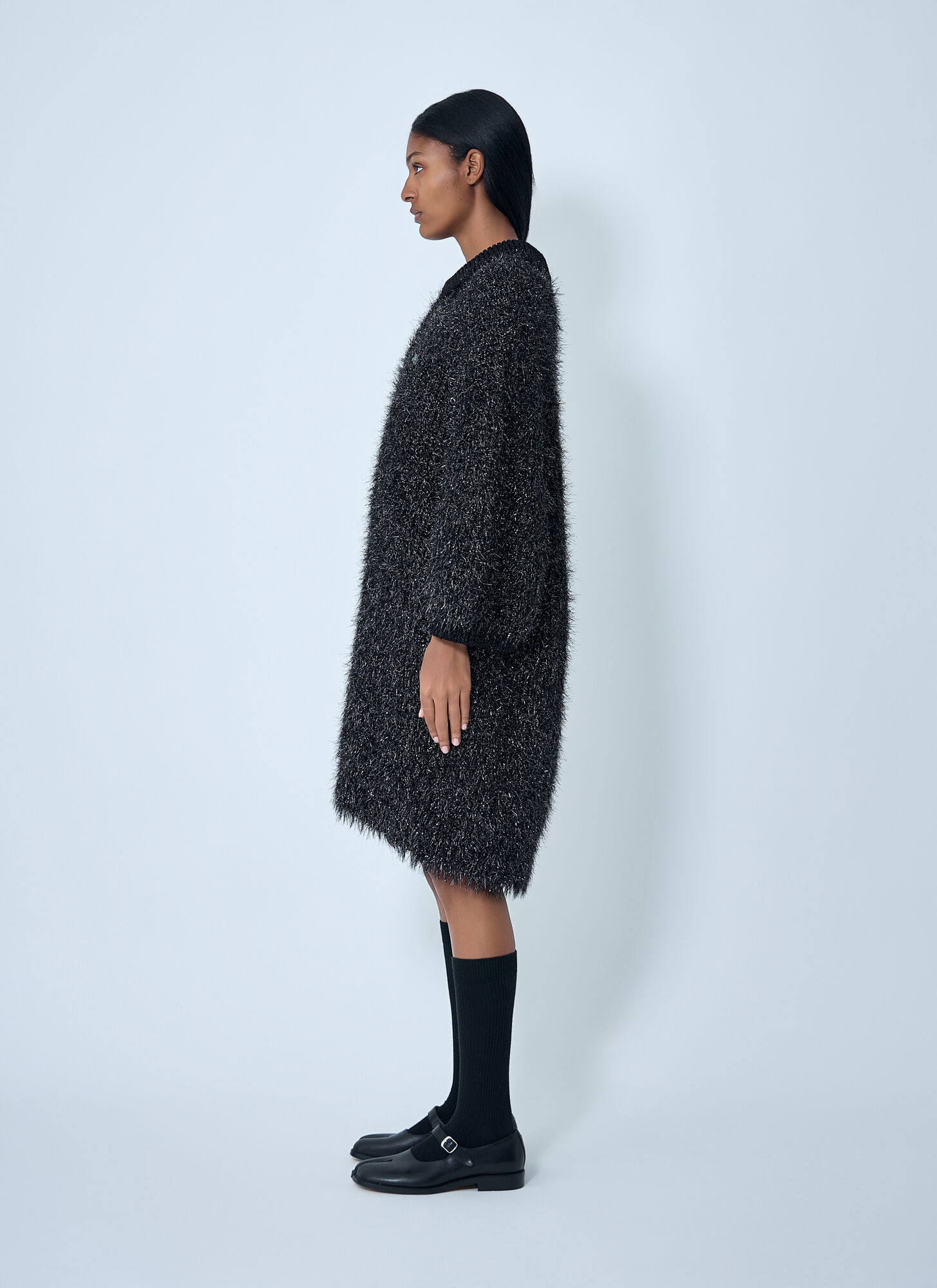  Lacoste Lacoste Mani Sweater Dress - Frau Strick Black M 