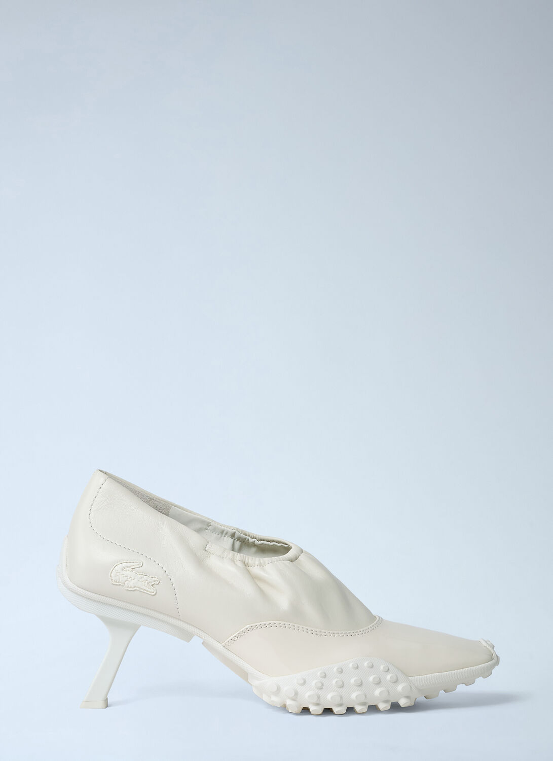 Lacoste Runway Sneaker Heels In Animal Print