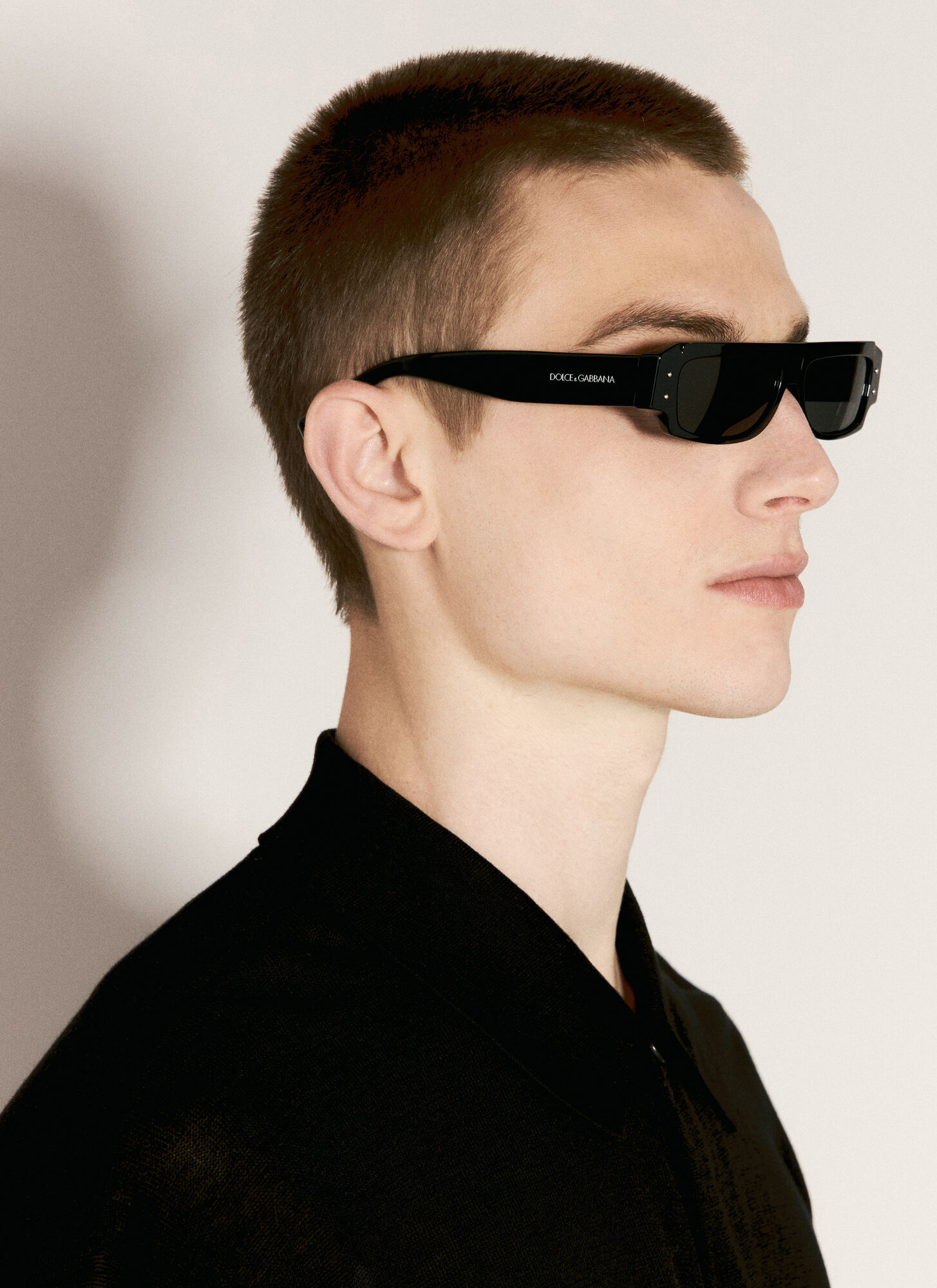 Shop Dolce & Gabbana Rectangular Sunglasses In Black