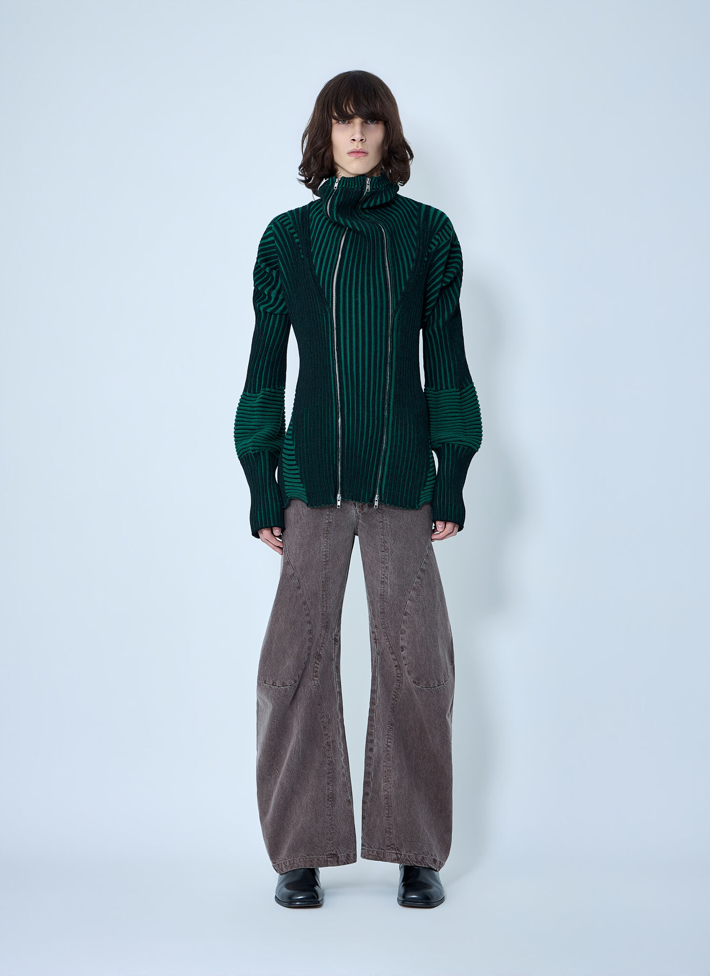  Lueder Lueder Engineered Flare Pants -  Hosen Brown S 