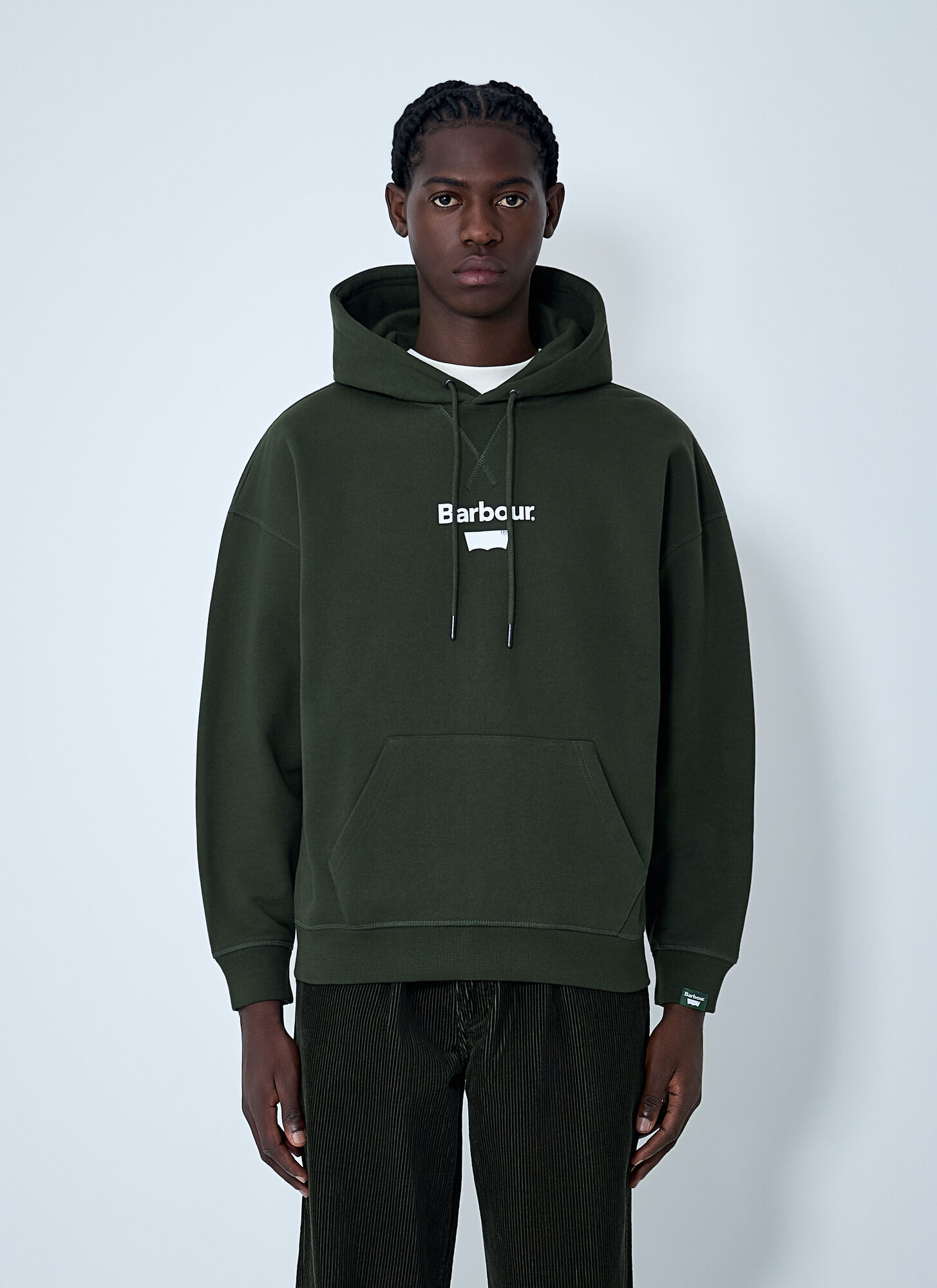 Levi's x Barbour Logo Motif Sweatshirt - Man Sweatshirts Green S　Levi's x Barbour ロゴモチーフ スウェットシャツ - メンズ スウェットシャツ グリーン S Levi's