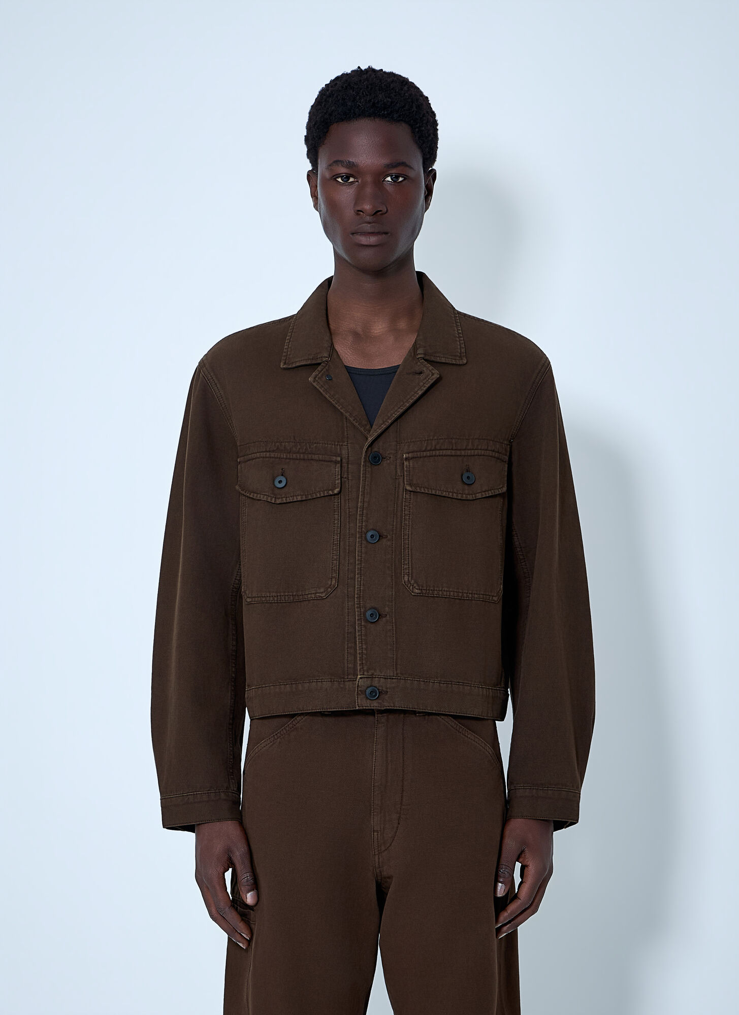 Lemaire Lemaire Cotton Twill Jacket - Man Jackets Brown Eu - 48　ルメール コットン ツイル ジャケット - メンズ ジャケット ブラウン EU - 48